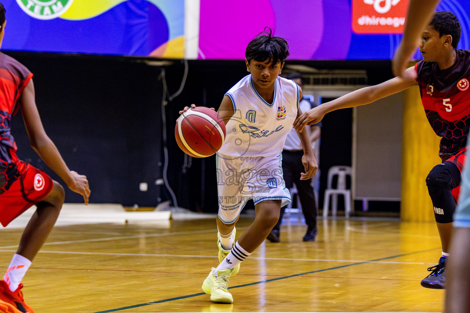 Iskandhar School vs Finland International School in Under 13 Boys Final of Junior Basketball Championship 2024 was held in Social Center, Male', Maldives on Sunday, 15th December 2024. Photos: Nausham Waheed / images.mv