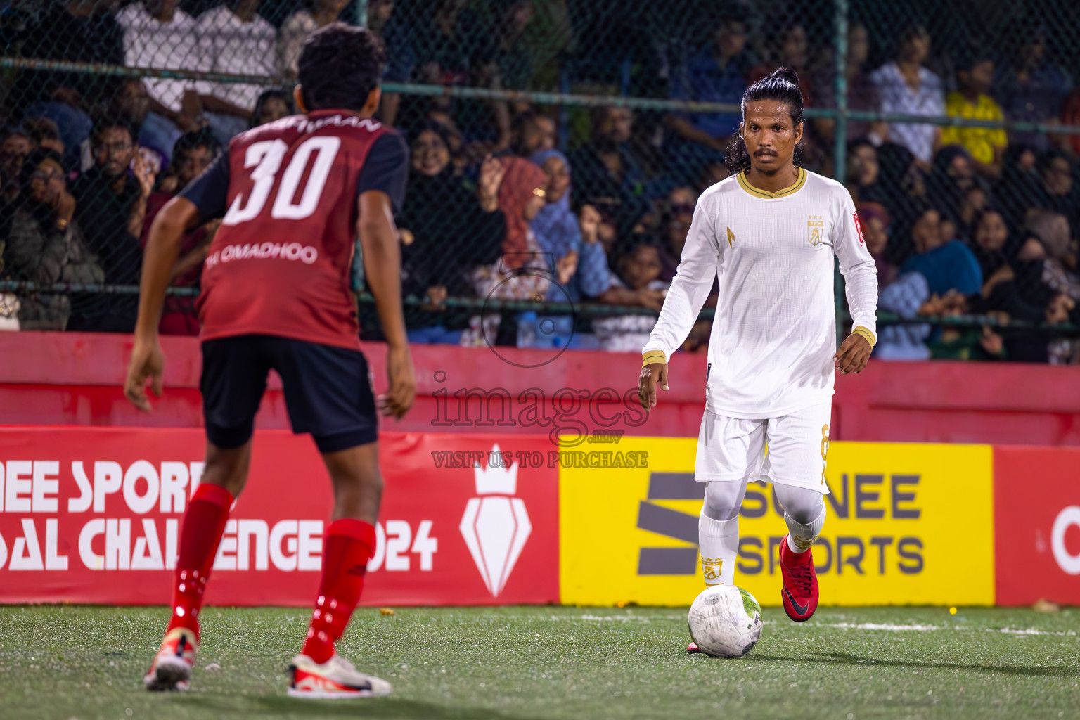 Th Thimarafushi vs Th Omadhoo in Day 27 of Golden Futsal Challenge 2024 was held on Saturday , 10th February 2024 in Hulhumale', Maldives
Photos: Ismail Thoriq / images.mv