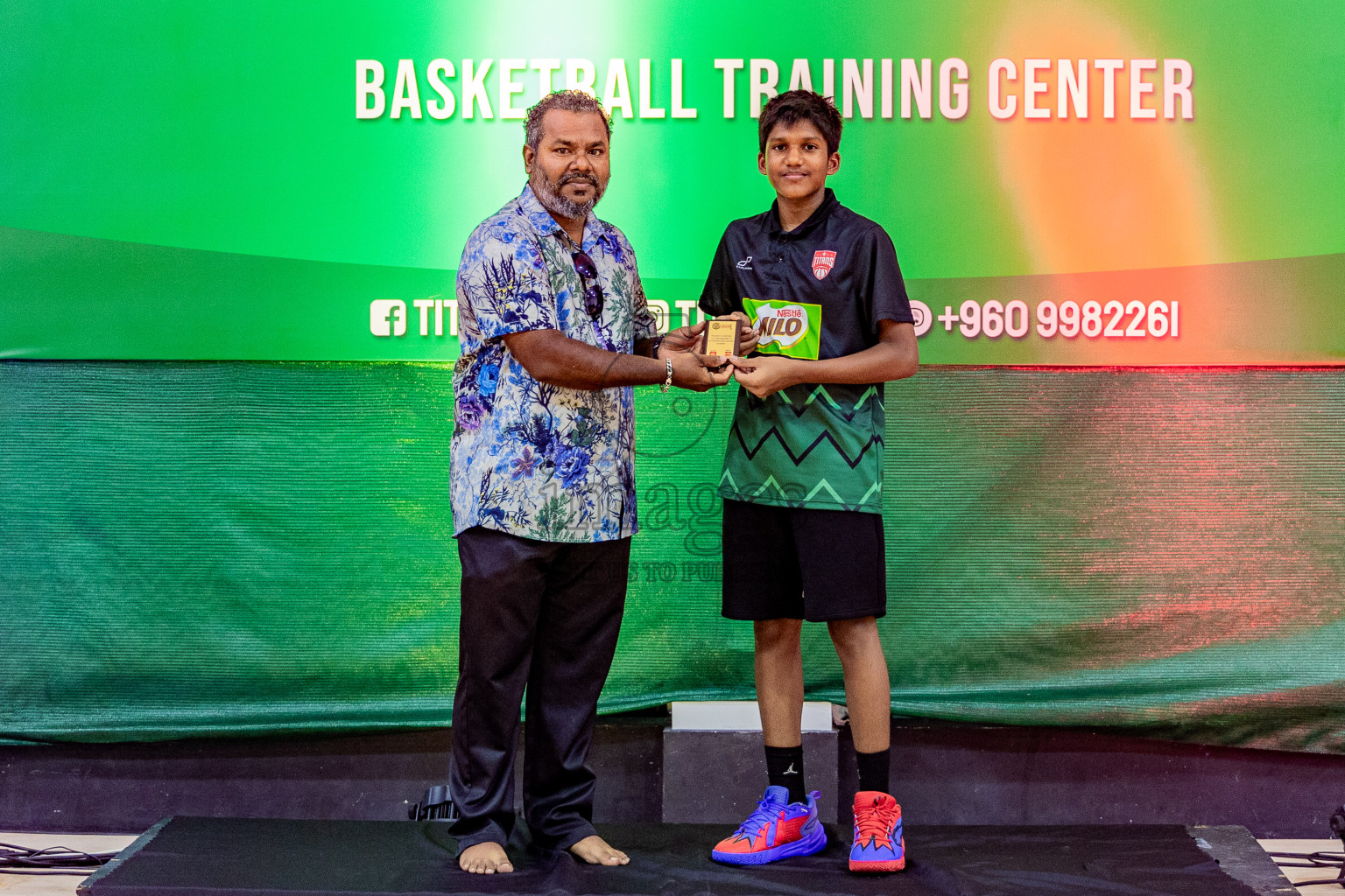 Day 3 of Milo 5 x 5 Junior Challenge 2025 - Basketball tournament held in Basketball Training Center, Male', Maldives on Saturday, 11th October 2025. Photos by: Nausham Waheed, Areef Adam / Images.mv