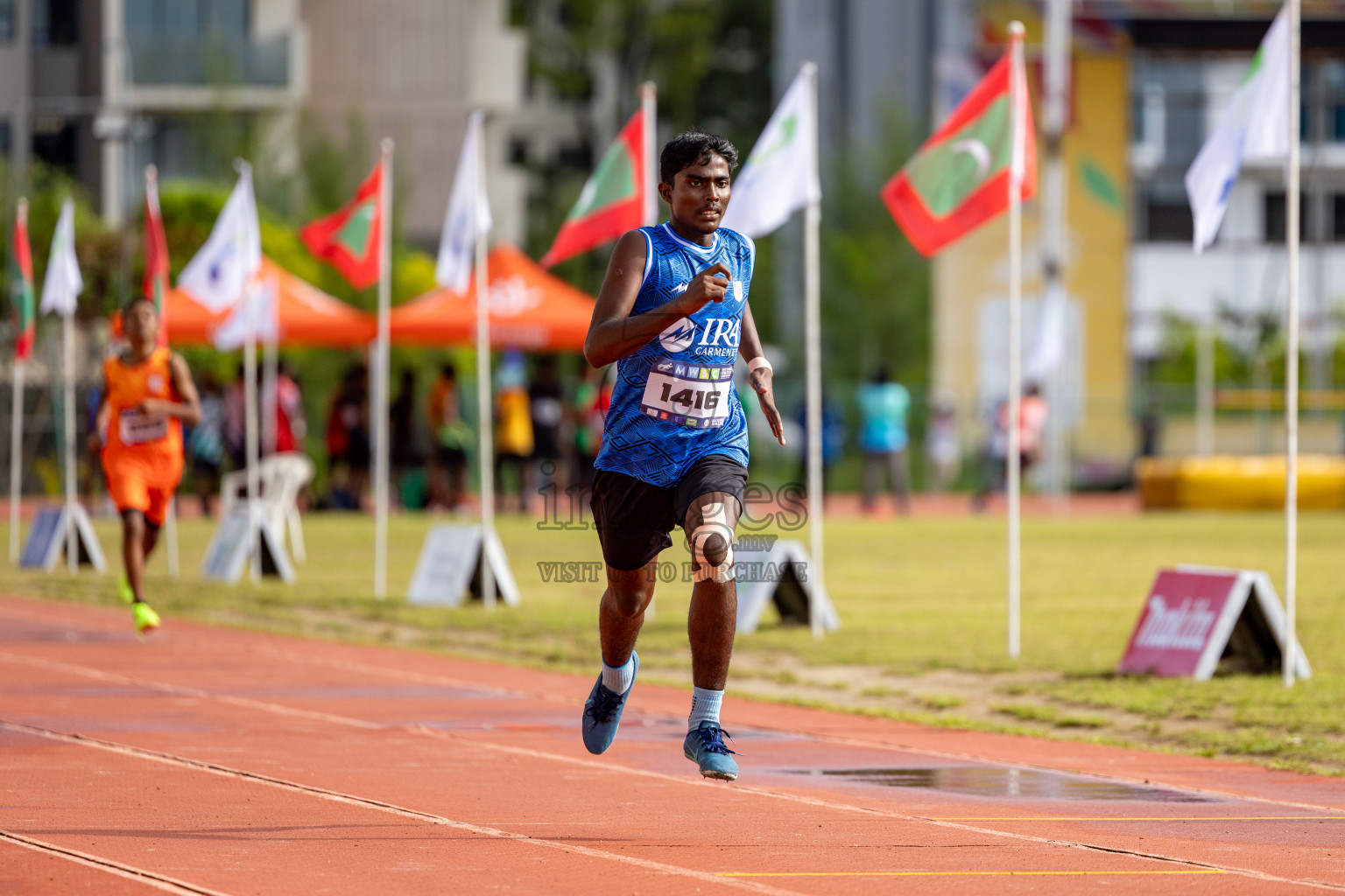 Day 2 of MWSC Interschool Athletics Championships 2024 held in Hulhumale Running Track, Hulhumale, Maldives on Sunday, 10th November 2024. 
Photos by:  Hassan Simah / Images.mv