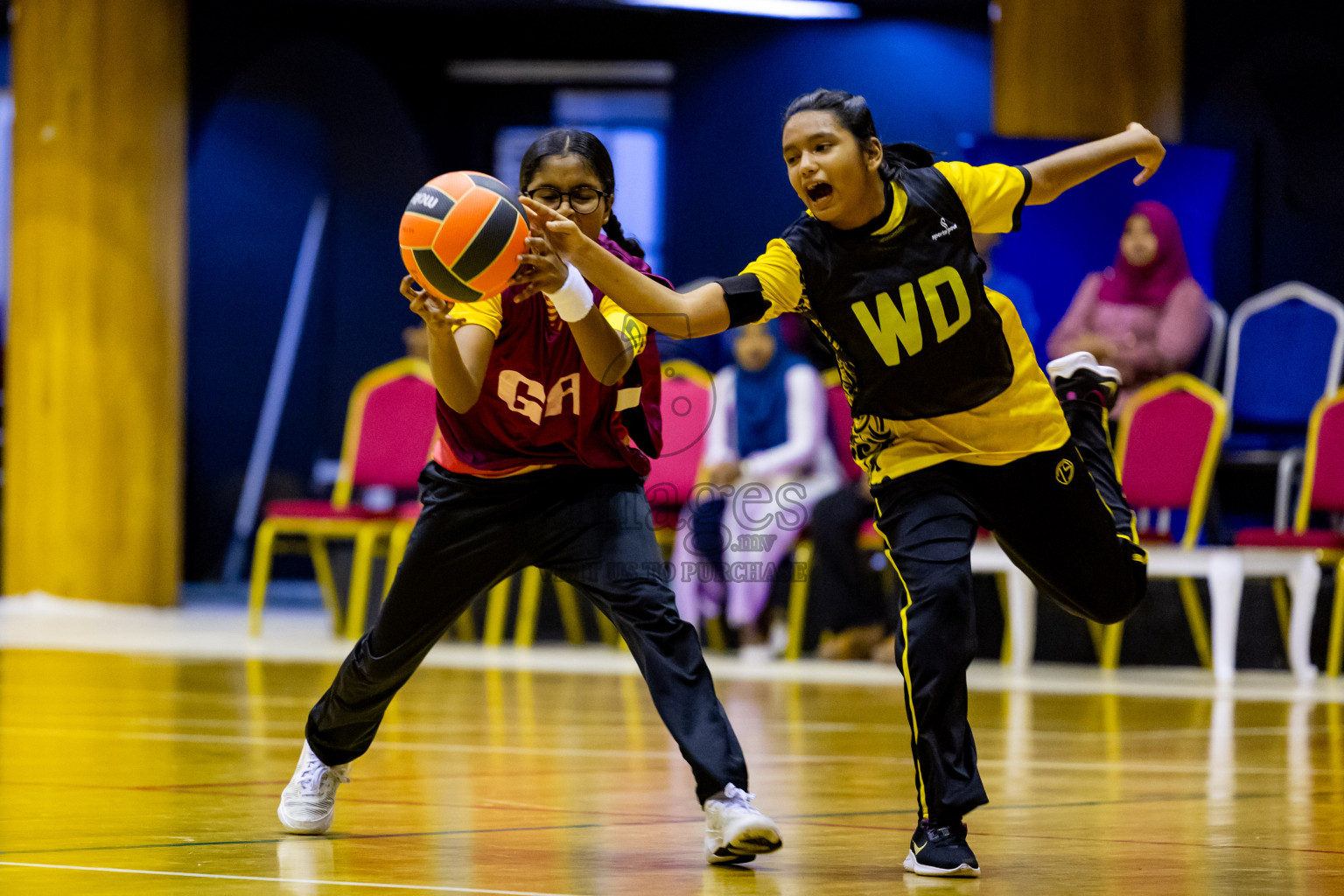 Day 6 of 25th Inter-School Netball Tournament was held in Social Center at Male', Maldives on Thursday, 15th August 2024. Photos: Nausham Waheed / images.mv