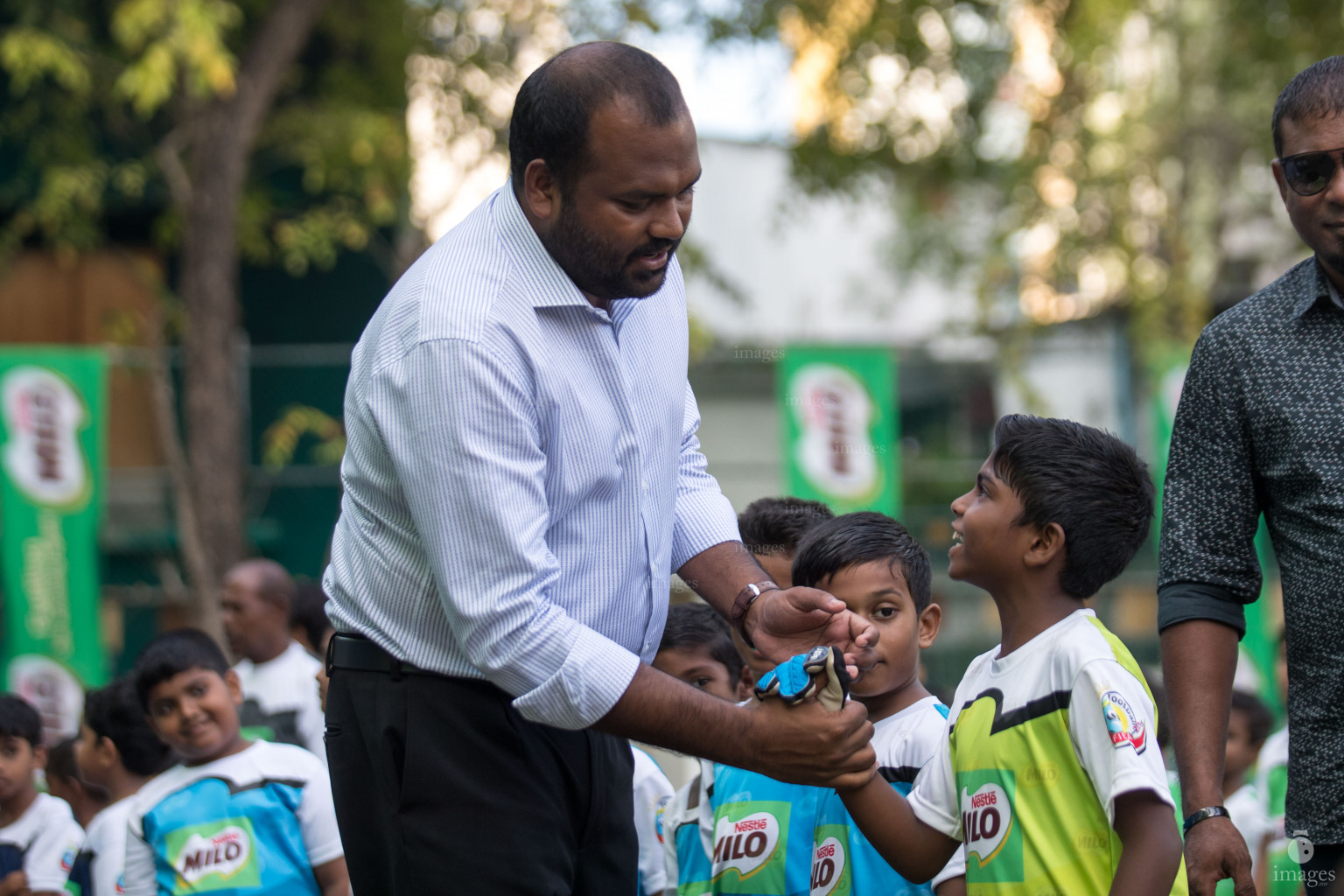 Opening Ceremony of Milo Kids Football Fiesta in Henveiru Grounds in Male', Maldives, Wednesday, Fe20uary 19th 2019 (Images.mv Photo/Suadh Abdul Sattar)