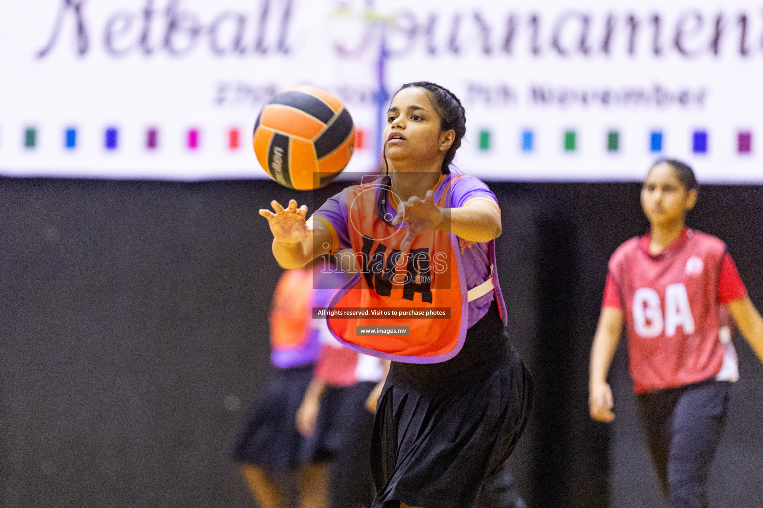 Final of 24th Interschool Netball Tournament 2023 was held in Social Center, Male', Maldives on 7th November 2023. Photos: Nausham Waheed / images.mv