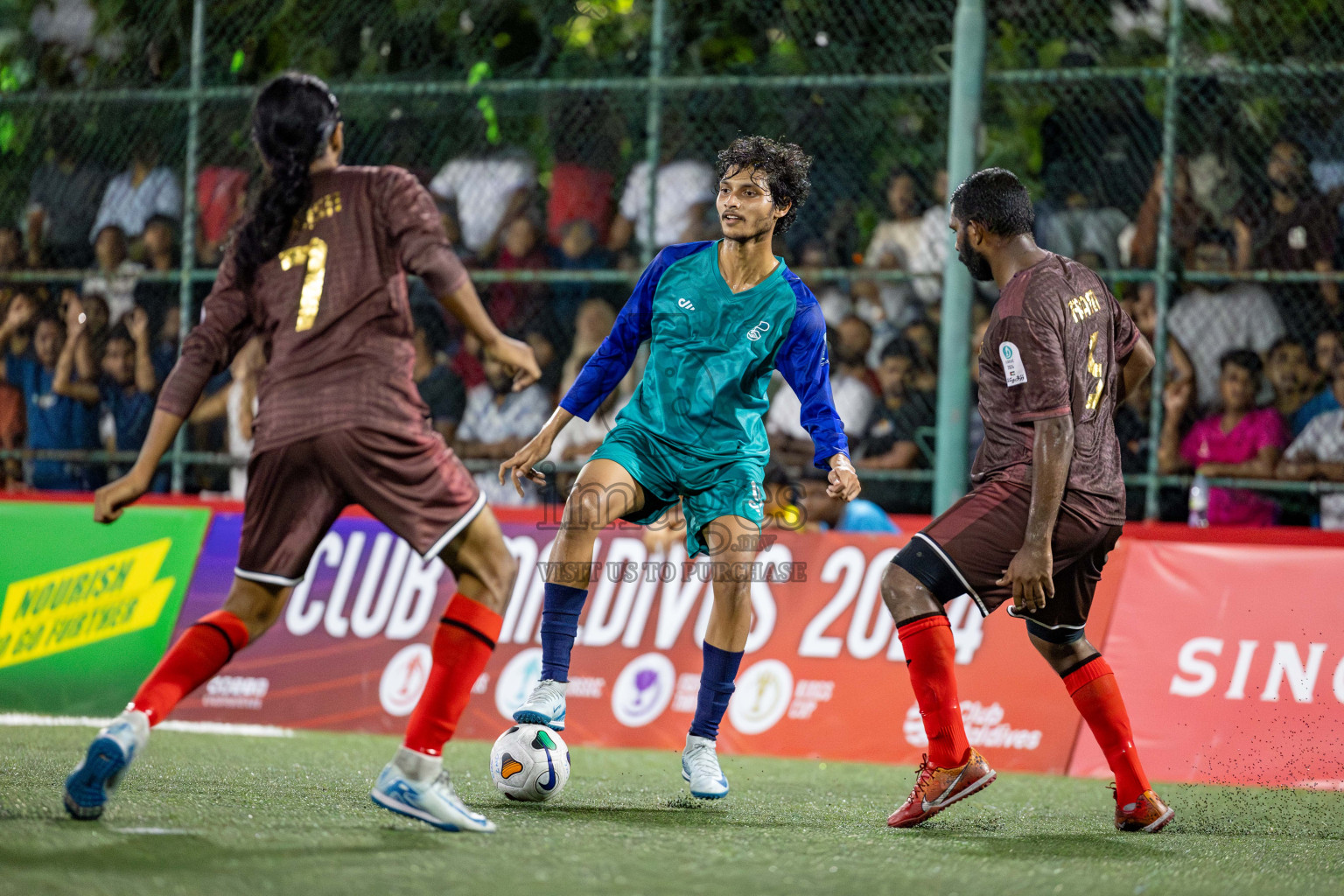 MMA SC vs POSC in the Quarter Finals of Club Maldives Classic 2024 held in Rehendi Futsal Ground, Hulhumale', Maldives on Tuesday, 17th September 2024. 
Photos: Shuu Abdul Sattar / images.mv