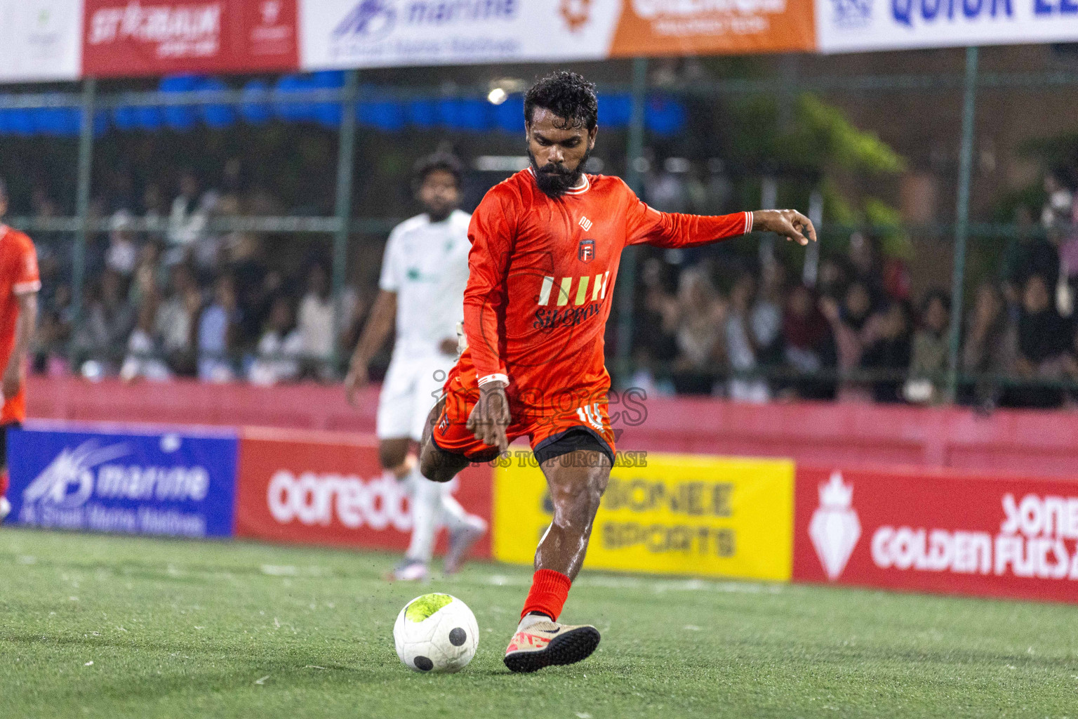 HA Filladhoo vs HA Muraidhoo in Day 9 of Golden Futsal Challenge 2024 was held on Tuesday, 23rd January 2024, in Hulhumale', Maldives Photos: Nausham Waheed / images.mv