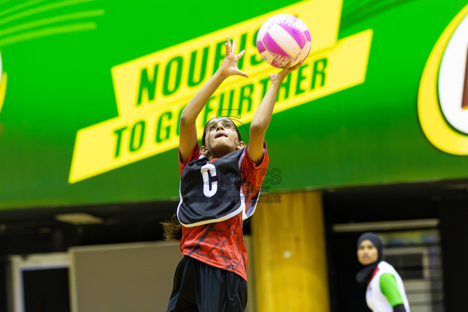 Fionti A team vs AIS Netball Academy in Day 3 of 3rd Netball Junior Championship, held at Social Center on Wednesday 22nd January 2025 . Photos: Shuu Abdul Sattar / images.mv