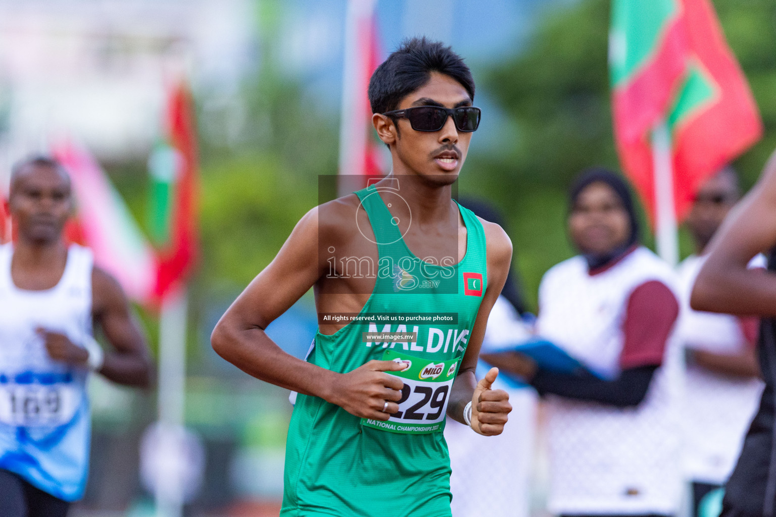 Day 1 of National Athletics Championship 2023 was held in Ekuveni Track at Male', Maldives on Thursday 23rd November 2023. Photos: Nausham Waheed / images.mv