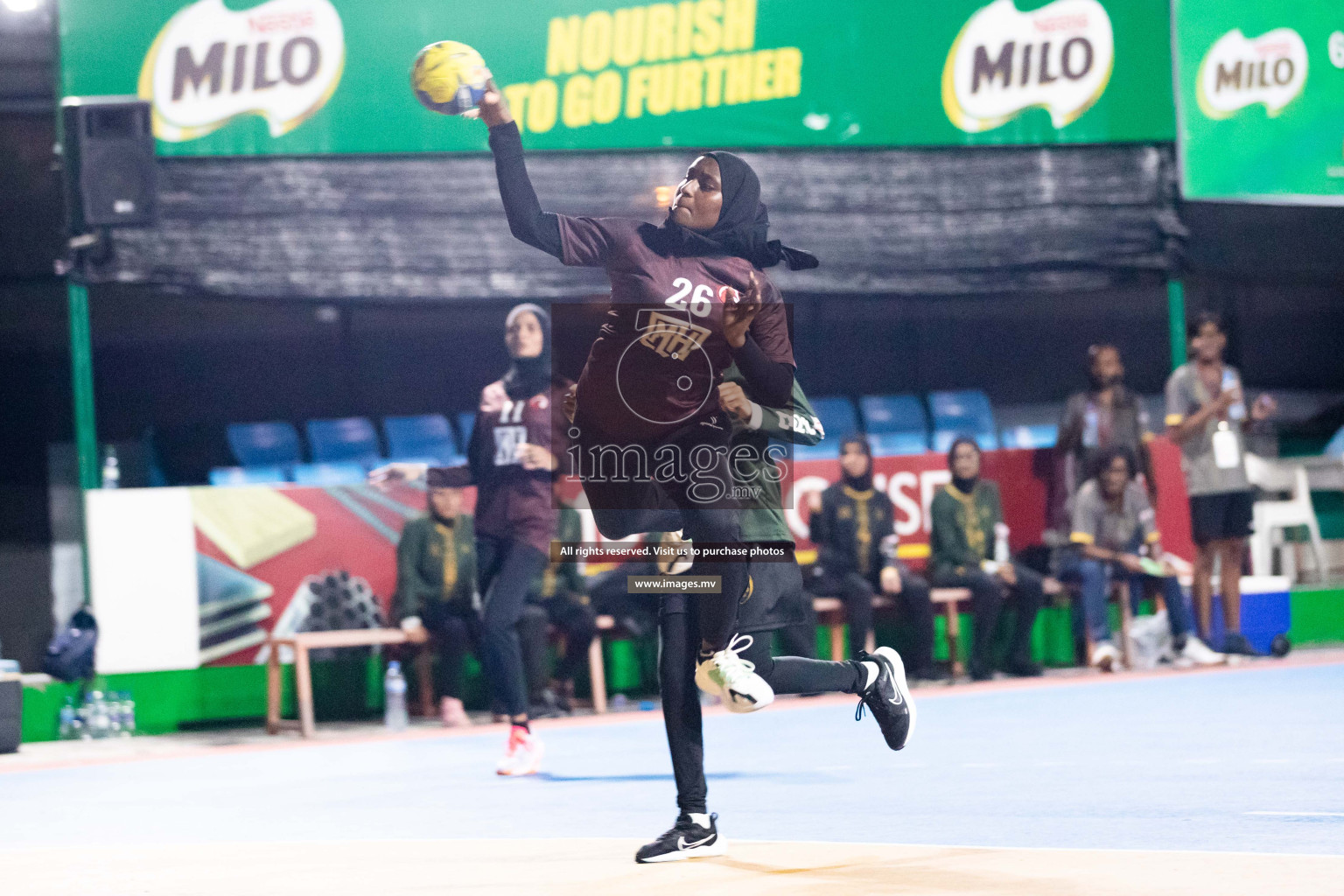 Day 5 of 6th MILO Handball Maldives Championship 2023, held in Handball ground, Male', Maldives on Friday, 24th May 2023 Photos: Shuu Abdul Sattar/ Images.mv