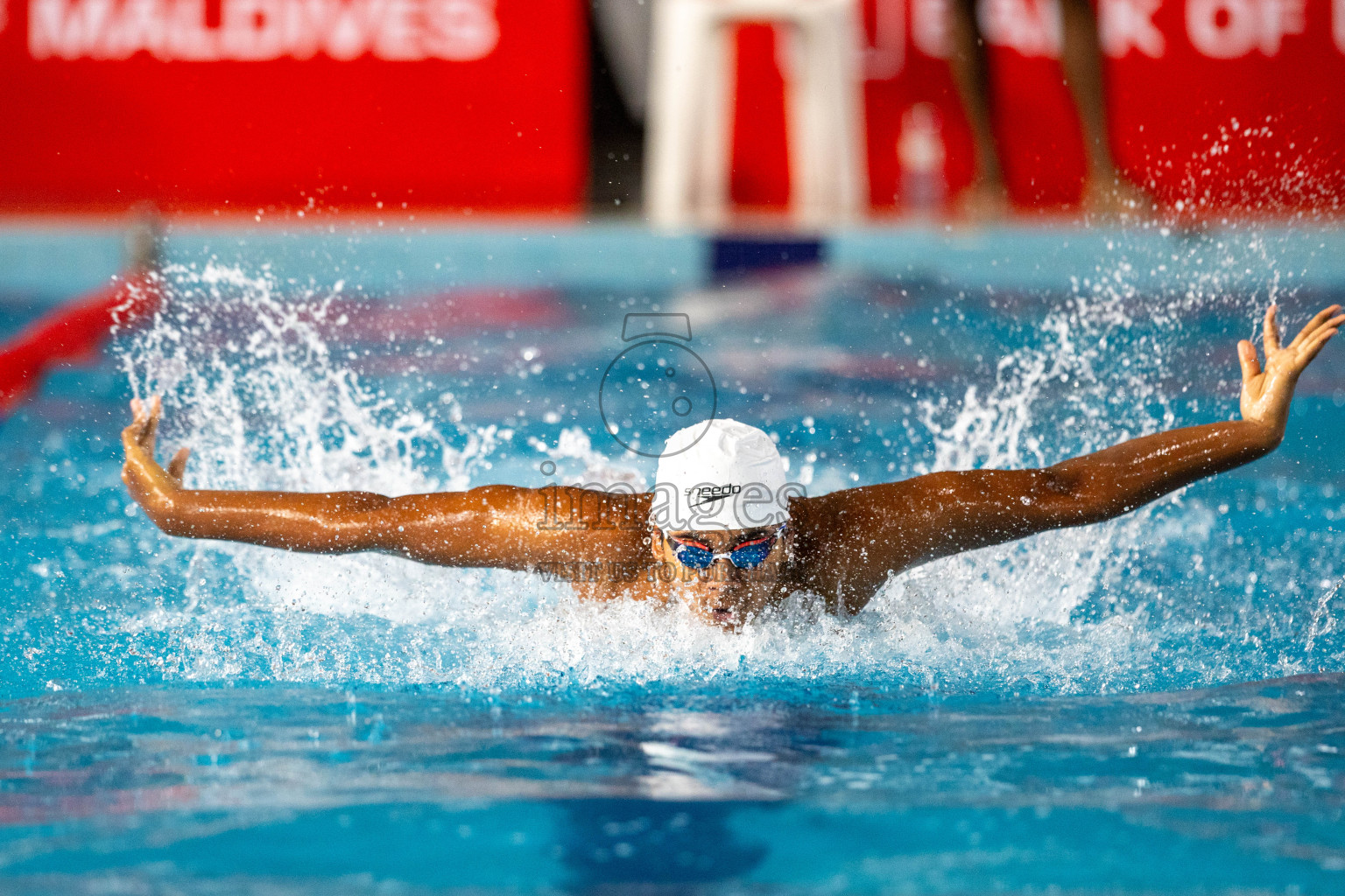 Day 1 of 20th Inter-school Swimming Competition 2024 held in Hulhumale', Maldives on Saturday, 12th October 2024. Photos: Ismail Thoriq / images.mv