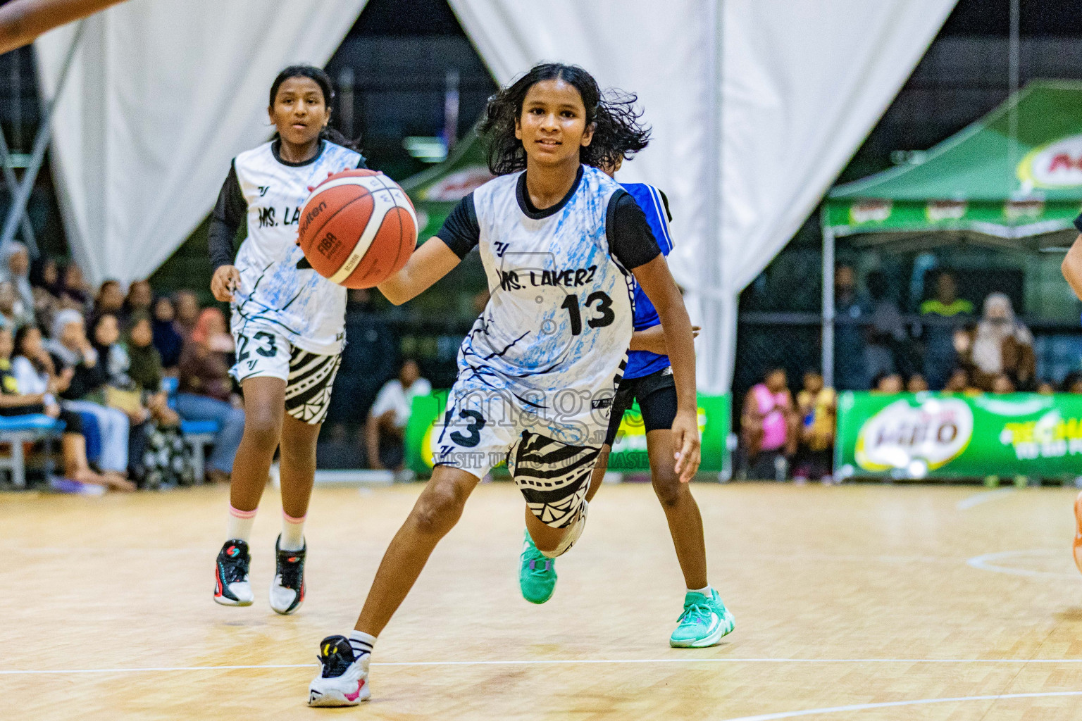 Day 3 of Milo 5 x 5 Junior Challenge 2025 - Basketball tournament held in Basketball Training Center, Male', Maldives on Saturday, 11th October 2025. Photos by: Nausham Waheed, Areef Adam / Images.mv