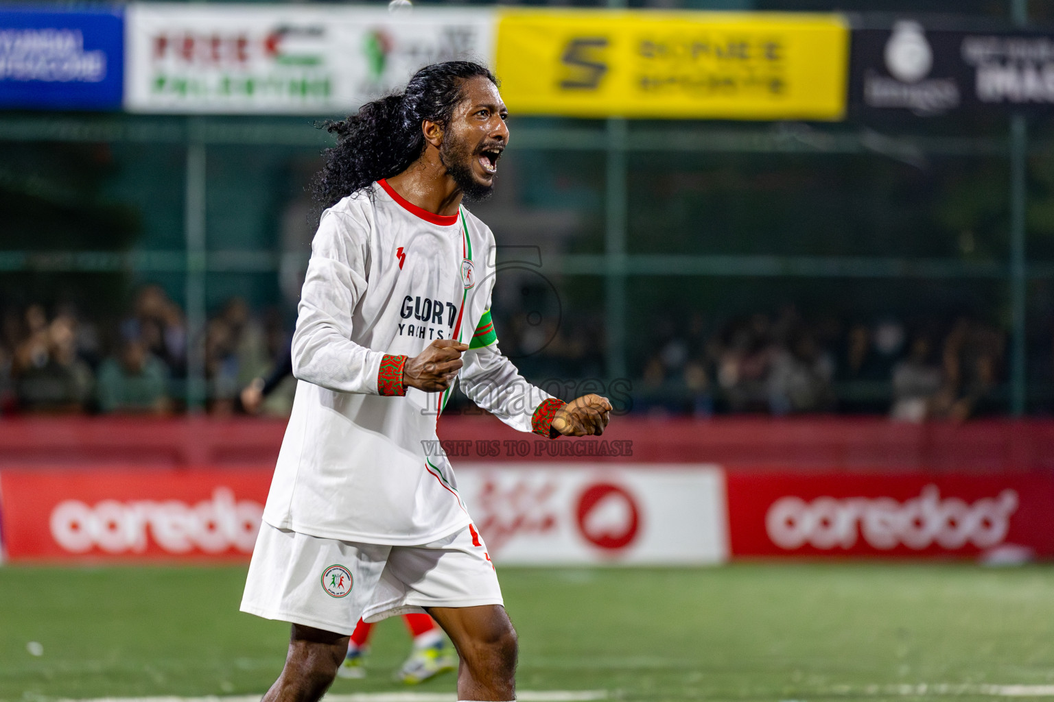 L. Isdhoo VS L. Gan on Day 33 of Golden Futsal Challenge 2024, held on Sunday, 18th February 2024, in Hulhumale', Maldives Photos: Hassan Simah / images.mv