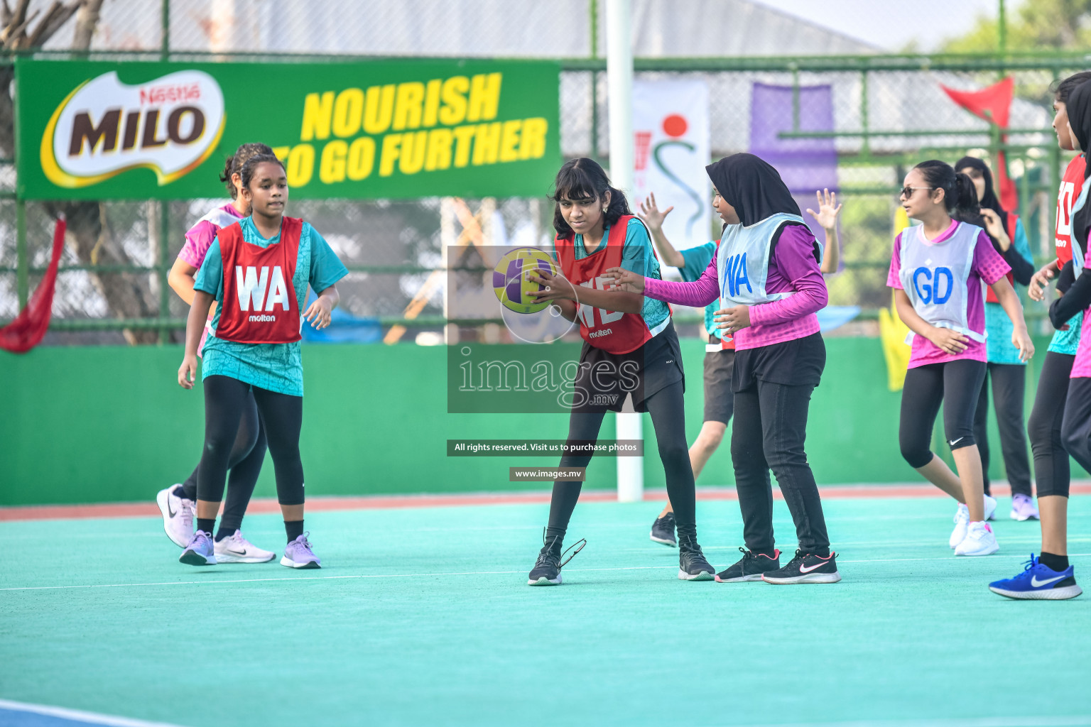 Day 7 of Junior Netball Championship 2022 on 11th March 2022 held in Male', Maldives. Photos by Nausham Waheed