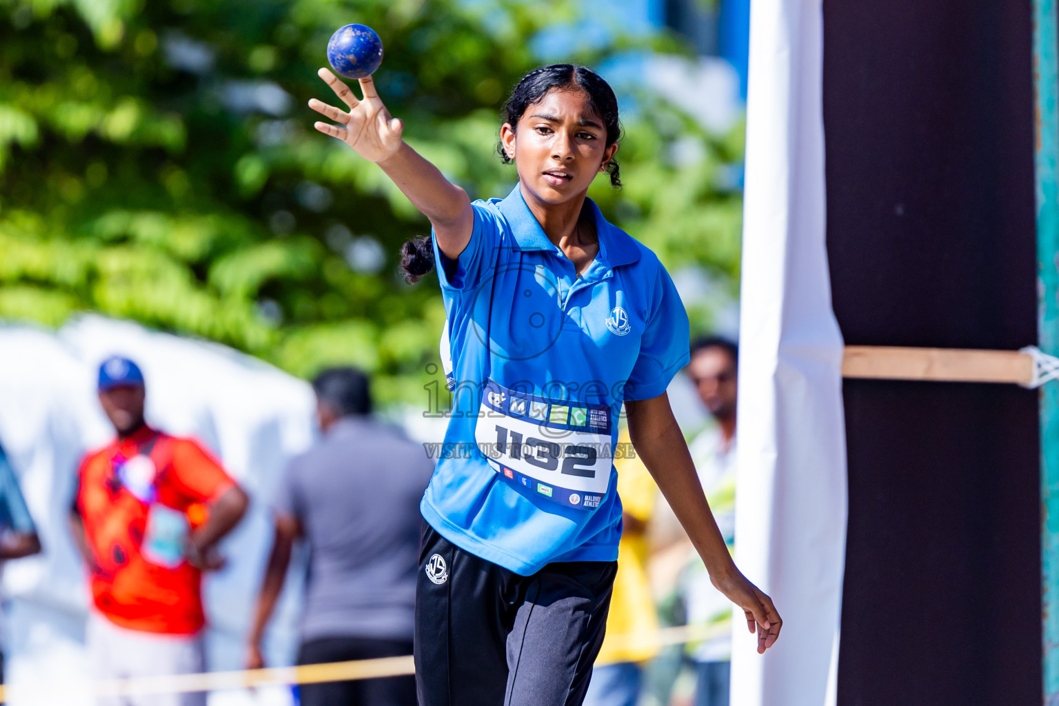 Day 3 of MWSC Interschool Athletics Championships 2024 held in Hulhumale Running Track, Hulhumale, Maldives on Monday, 11th November 2024. Photos by:  Nausham Waheed / Images.mv