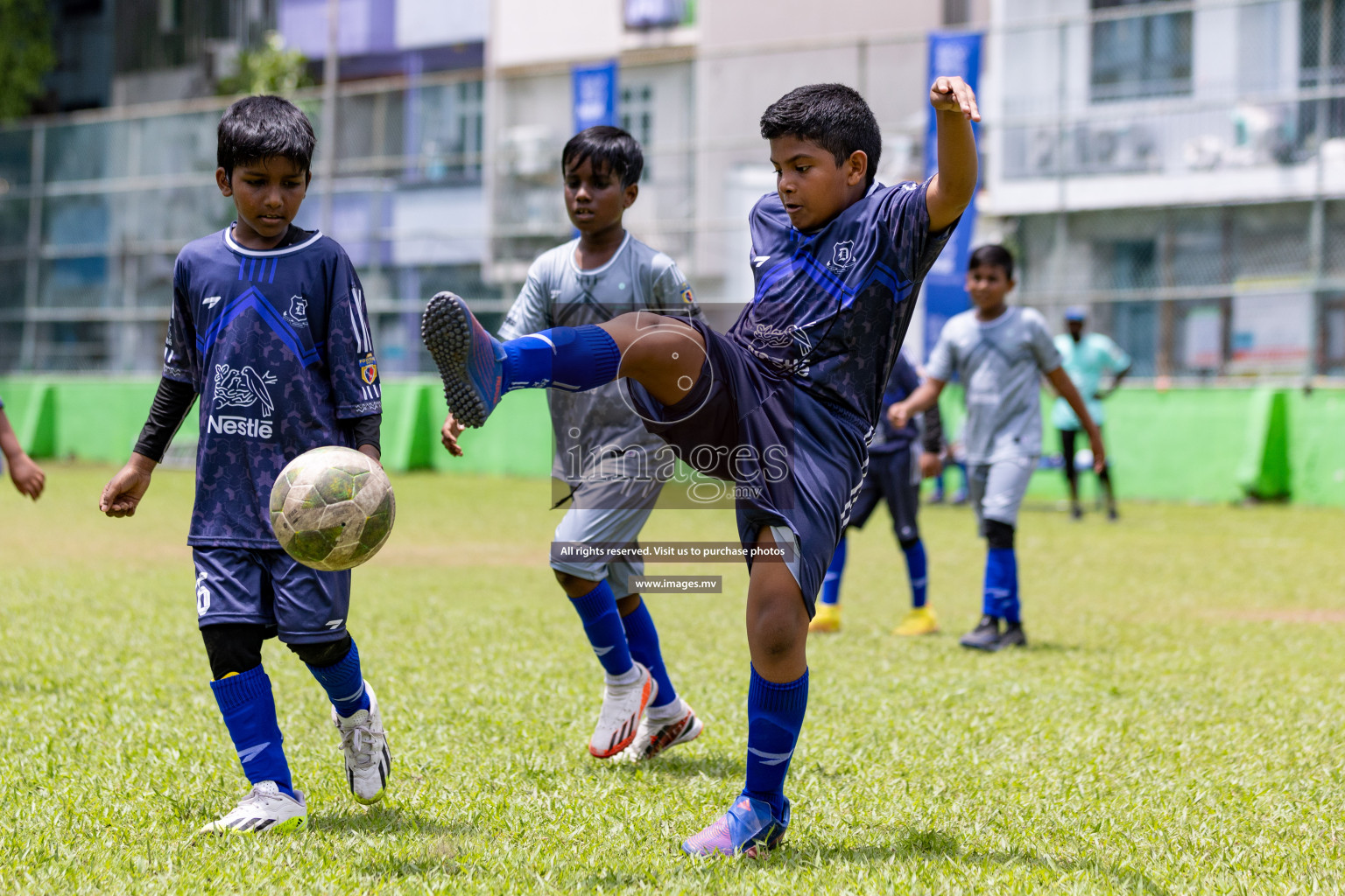 Day 1 of Milo kids football fiesta, held in Henveyru Football Stadium, Male', Maldives on Wednesday, 11th October 2023 Photos: Nausham Waheed/ Images.mv