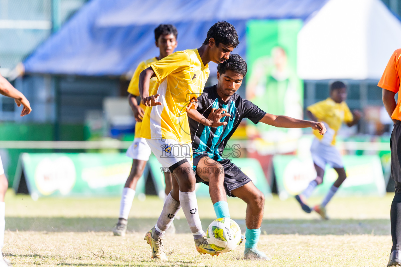 Day 5 of MILO Academy Championship 2025 (U14) was held on Monday, 3rd November 2025 at Henveiru Football Grounds, Male', Maldives . Photos: Nausham Waheed / images.mv