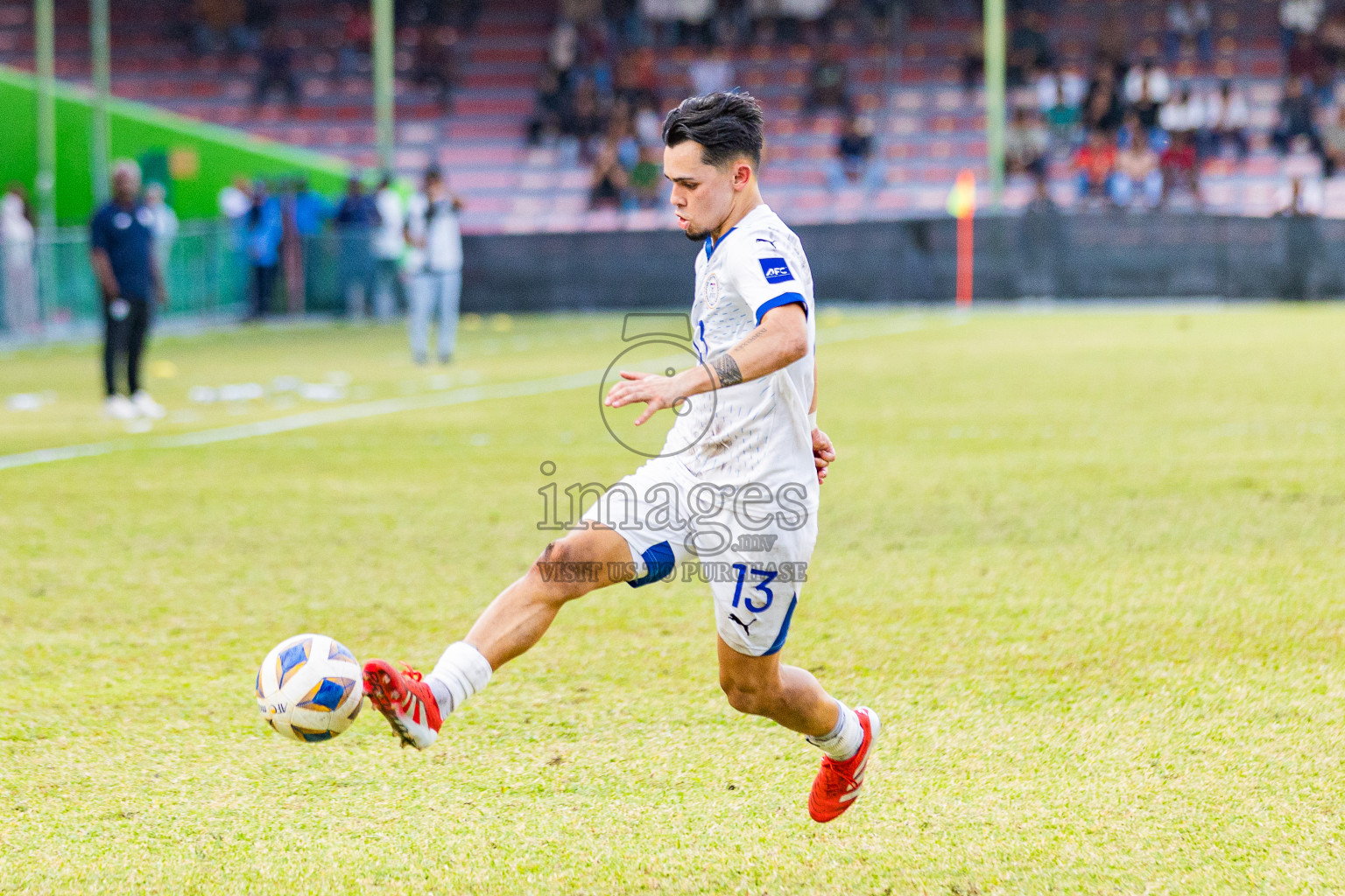 Maldives vs Philippines in AFC Asian Cup Qualifies held in National Football Stadium, Male', Maldives on Tuesday, 18th November 2025. Photos: Areef Adam / Images.mv