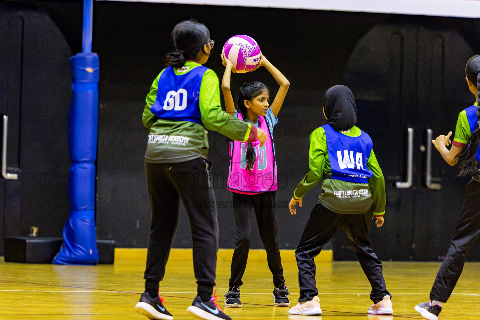 Netgen A vs Fiontti Sports Club in Day 3 of 3rd Netball Junior Championship, held at Social Center on Tuesday, 21st January 2025 . Photos: Nausham Waheed / images.mv