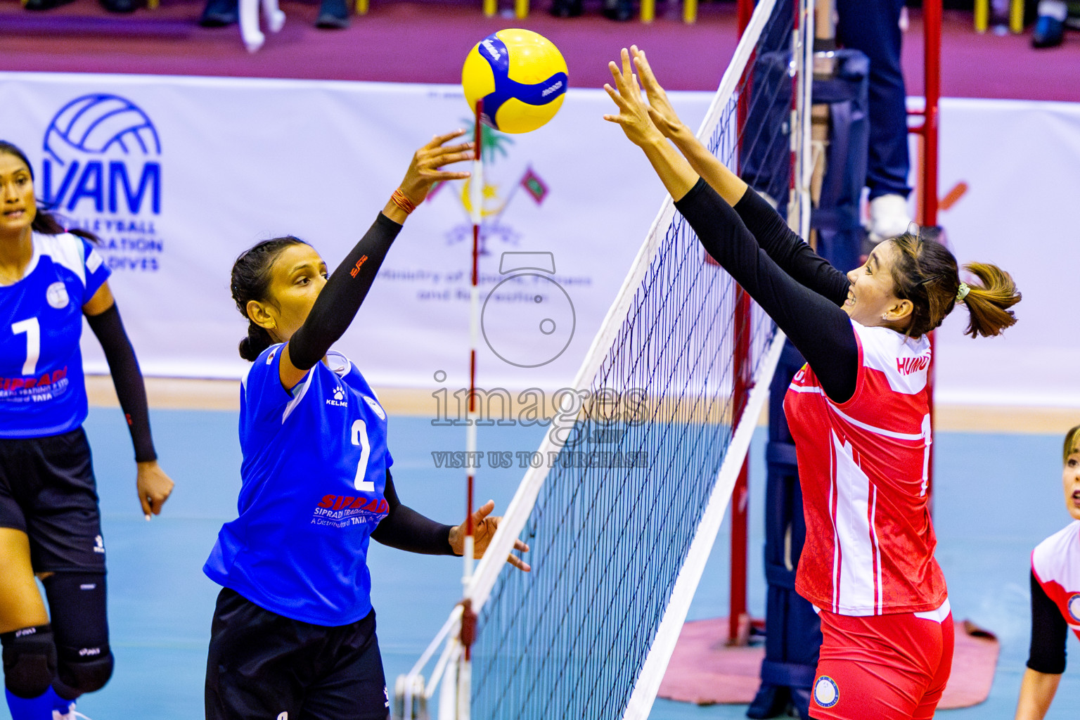 Nepal Police Club vs Humo VC in the Final of CAVA Woman's Volleyball Club Championship 2024 was held in Social Center, Male', Maldives on Saturday, 21st September 2024. Photos: Nausham Waheed / images.mv