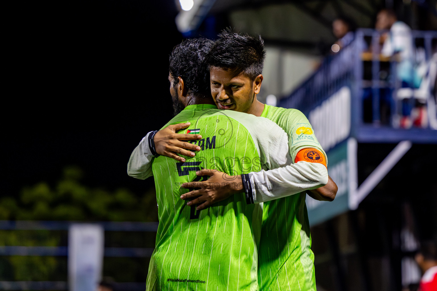 Fehendhoo vs Kihaadhoo in Day 5 of Better in Baa Futsal Fiesta 2025 Men's division held in B. Eydhafushi, Maldives on Sunday, 9th November 2025. Photos: Nausham Waheed / images.mv