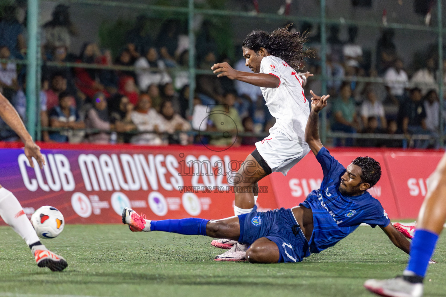 Team Allied vs Club Aasandha in Club Maldives Cup 2024 held in Rehendi Futsal Ground, Hulhumale', Maldives on Monday, 23rd September 2024. 
Photos: Mohamed Mahfooz Moosa / images.mv