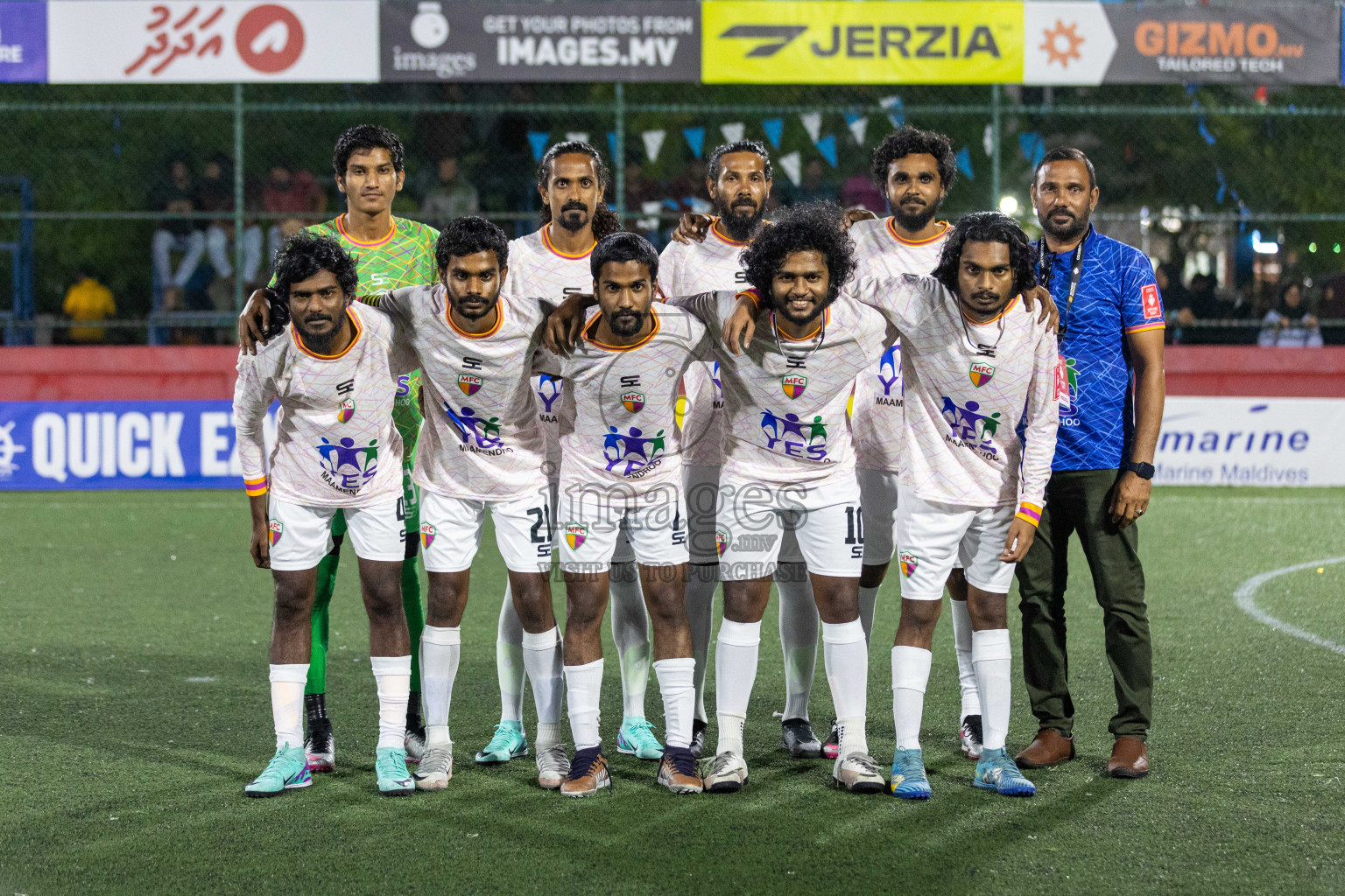 GA Gemanafushi vs GA Maamendhoo in Day 19 of Golden Futsal Challenge 2024 was held on Friday, 2nd February 2024 in Hulhumale', Maldives Photos: Nausham Waheed / images.mv