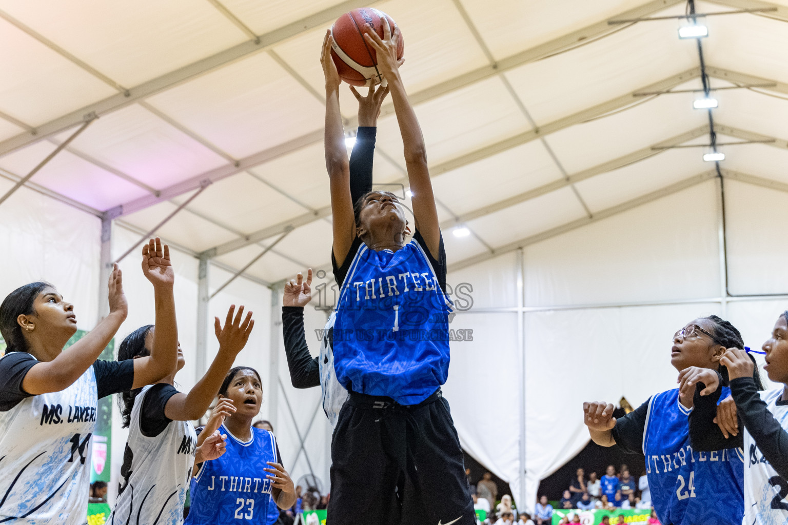 Day 3 of Milo 5 x 5 Junior Challenge 2025 - Basketball tournament held in Basketball Training Center, Male', Maldives on Saturday, 11th October 2025. 
Photos by:  Hassan Simah / Images.mv