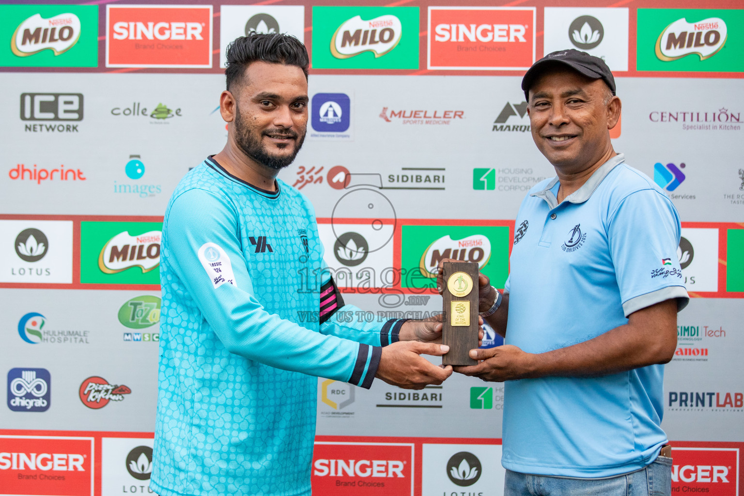 CLUB NDA vs HES CLUB in Club Maldives Classic 2024 held in Rehendi Futsal Ground, Hulhumale', Maldives on Friday, 6th September 2024. 
Photos: Hassan Simah / images.mv