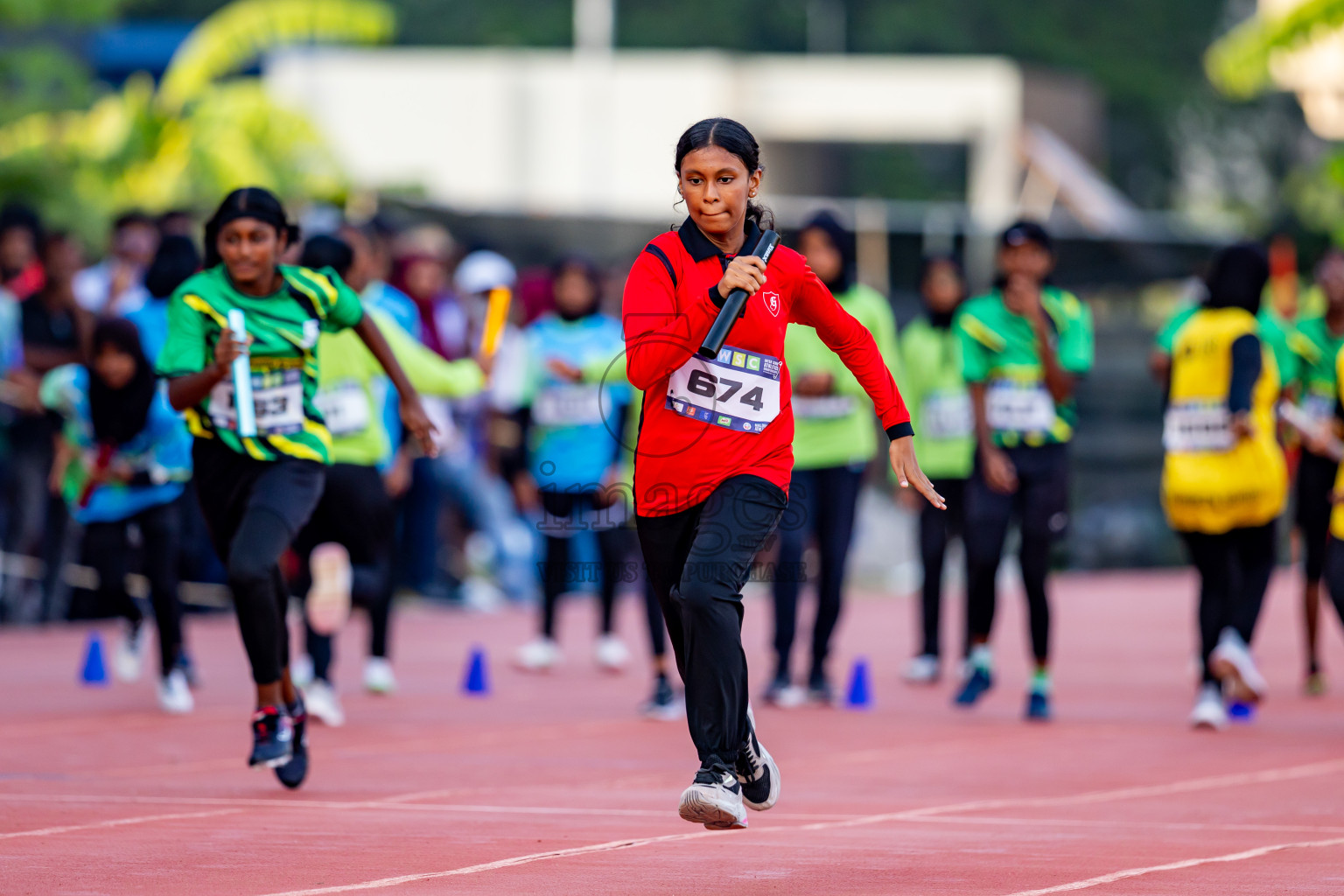 Day 5 of MWSC Interschool Athletics Championships 2024 held in Hulhumale Running Track, Hulhumale, Maldives on Wednesday, 13th November 2024. Photos by: Nausham Waheed / Images.mv