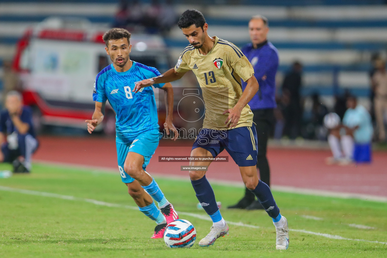 India vs Kuwait in SAFF Championship 2023 held in Sree Kanteerava Stadium, Bengaluru, India, on Tuesday, 27th June 2023. Photos: Nausham Waheed, Hassan Simah / images.mv