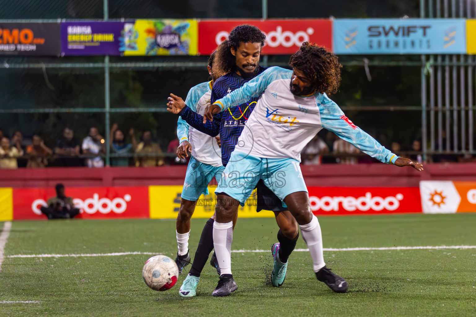 K Maafushi vs K Gulhi in Day 22 of Golden Futsal Challenge 2024 was held on Monday , 5th February 2024 in Hulhumale', Maldives
Photos: Ismail Thoriq / images.mv