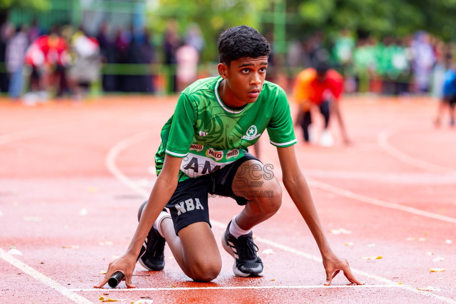 Day 6 of Inter-school Athletics Championship 2025 held in Ekuveni Synthetic Track, Male', Maldives on Sunday, 12th October 2025. Photos by: Nausham Waheed / Images.mv