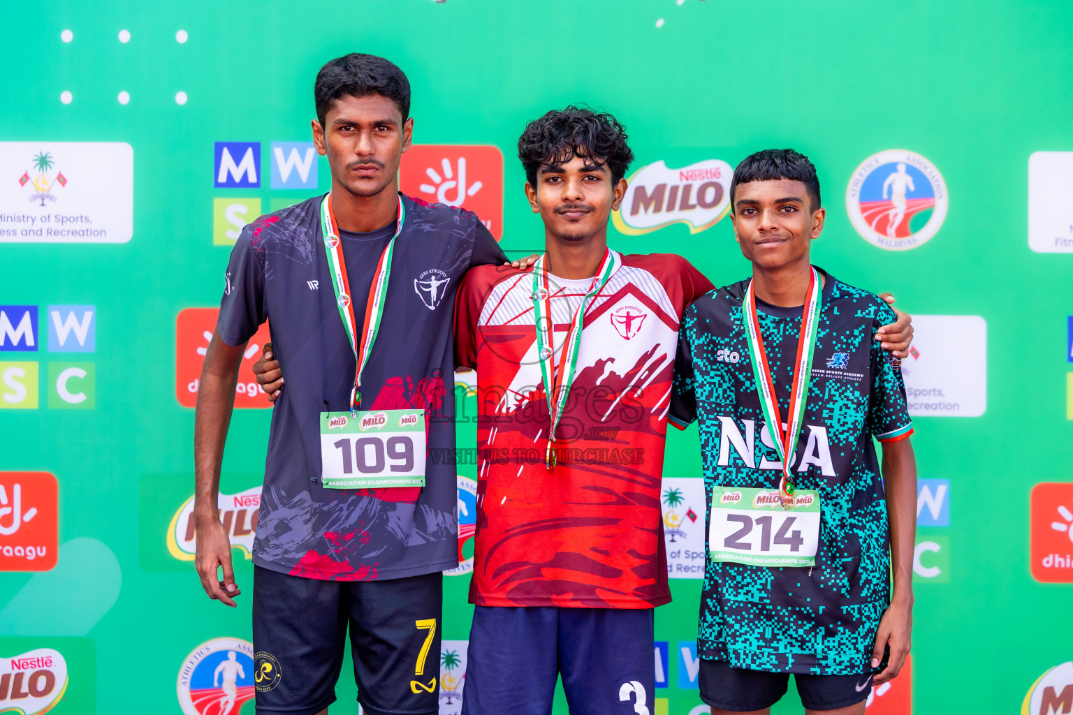 Day 2 of 12th Milo Association Championships was held in Ekuveni Track at Male', Maldives on Friday, 25th April 2025. Photos: Nausham Waheed / images.mv