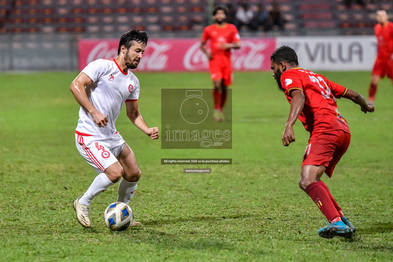 Da Grande vs Buru Sports Club in Dhivehi Premier League Qualification 22 on 27th Aug 2022, held in National Football Stadium, Male', Maldives Photos: Nausham Waheed / Images.mv