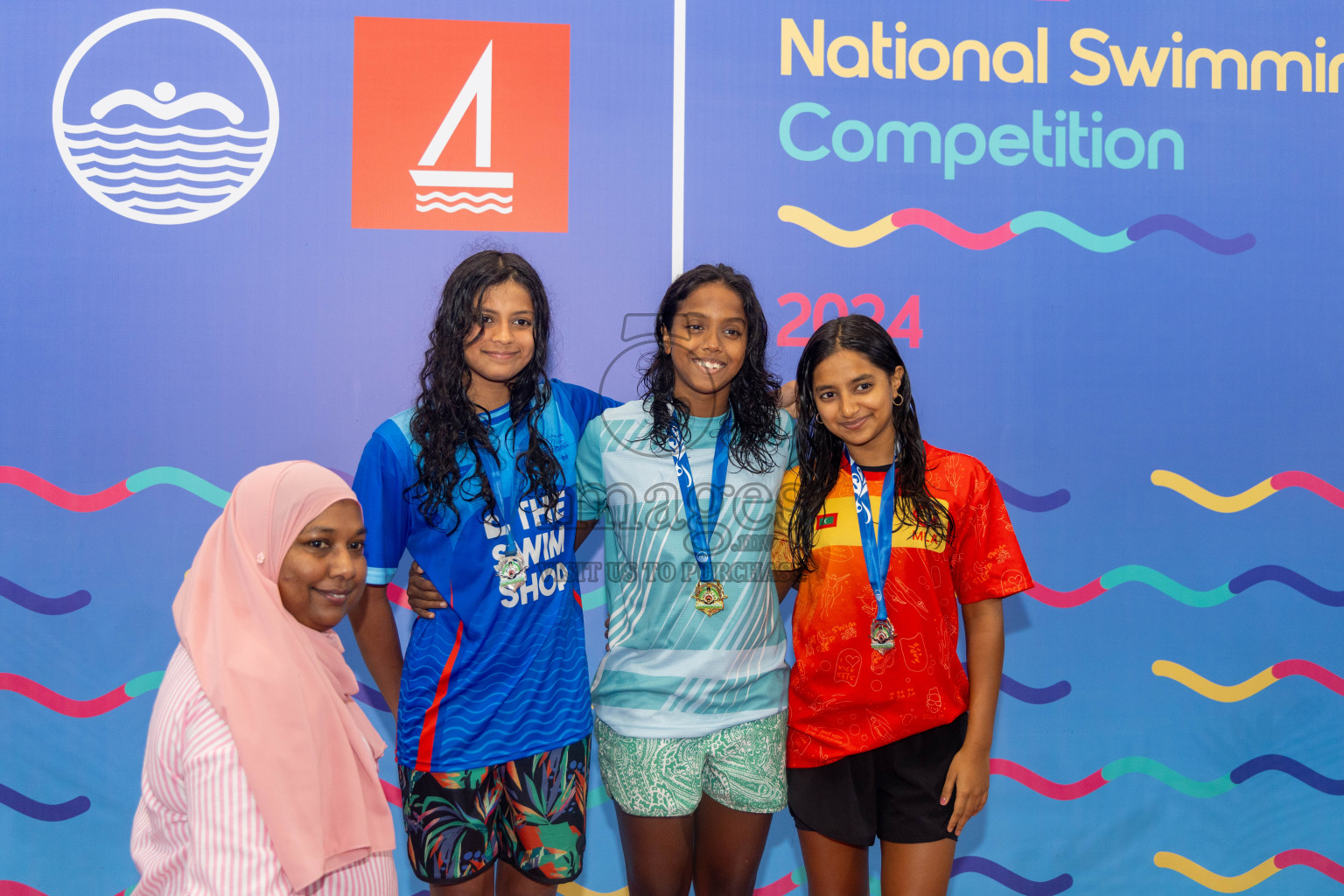 Day 6 of National Swimming Competition 2024 held in Hulhumale', Maldives on Wednesday, 18th December 2024. Photos: Mohamed Mahfooz Moosa / images.mv