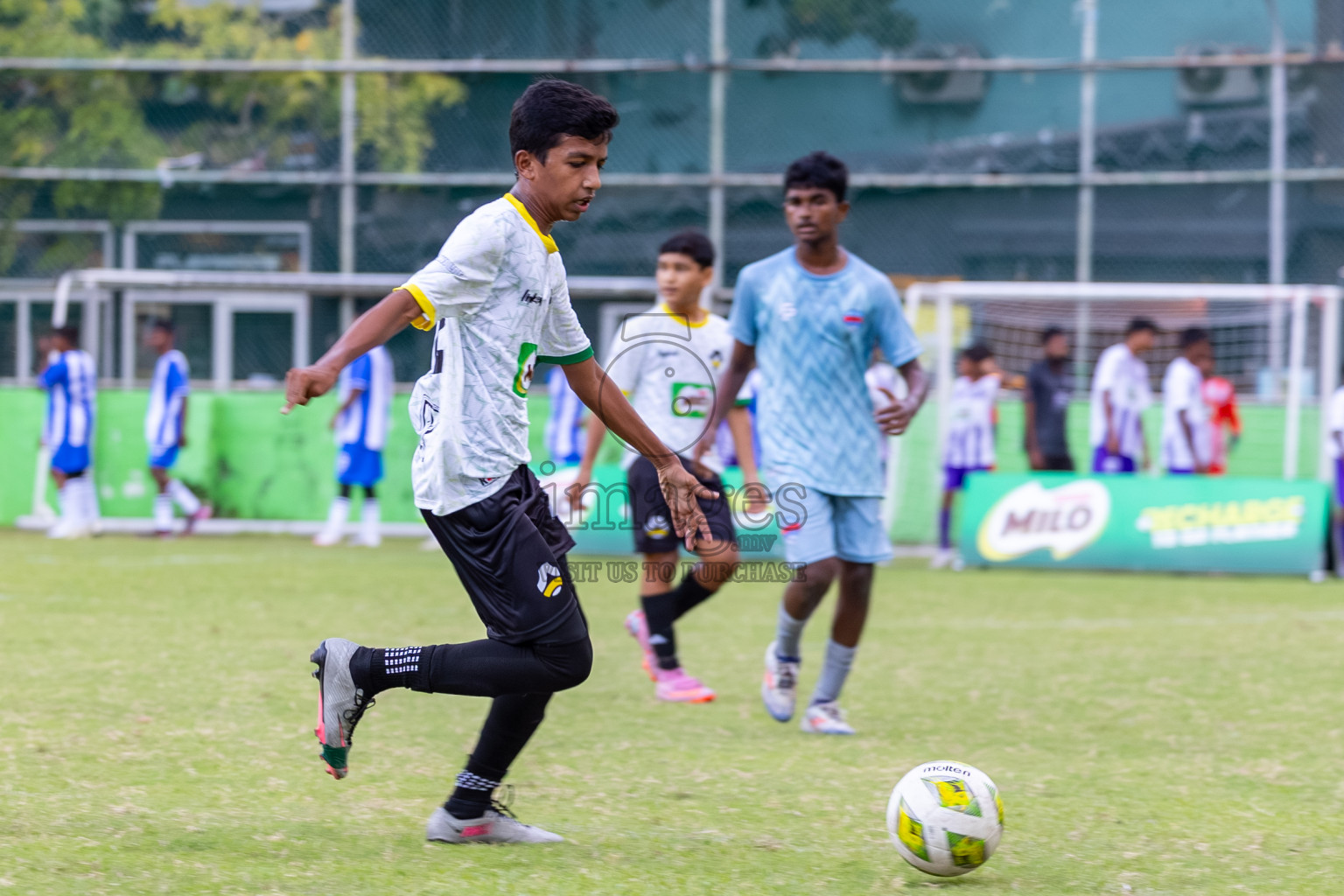 Day 1 of MILO Academy Championship 2025 (U14) was held on Thursday, 30th October 2025 at Henveiru Football Grounds, Male', Maldives . 
Photos: Ismail Thoriq / images.mv