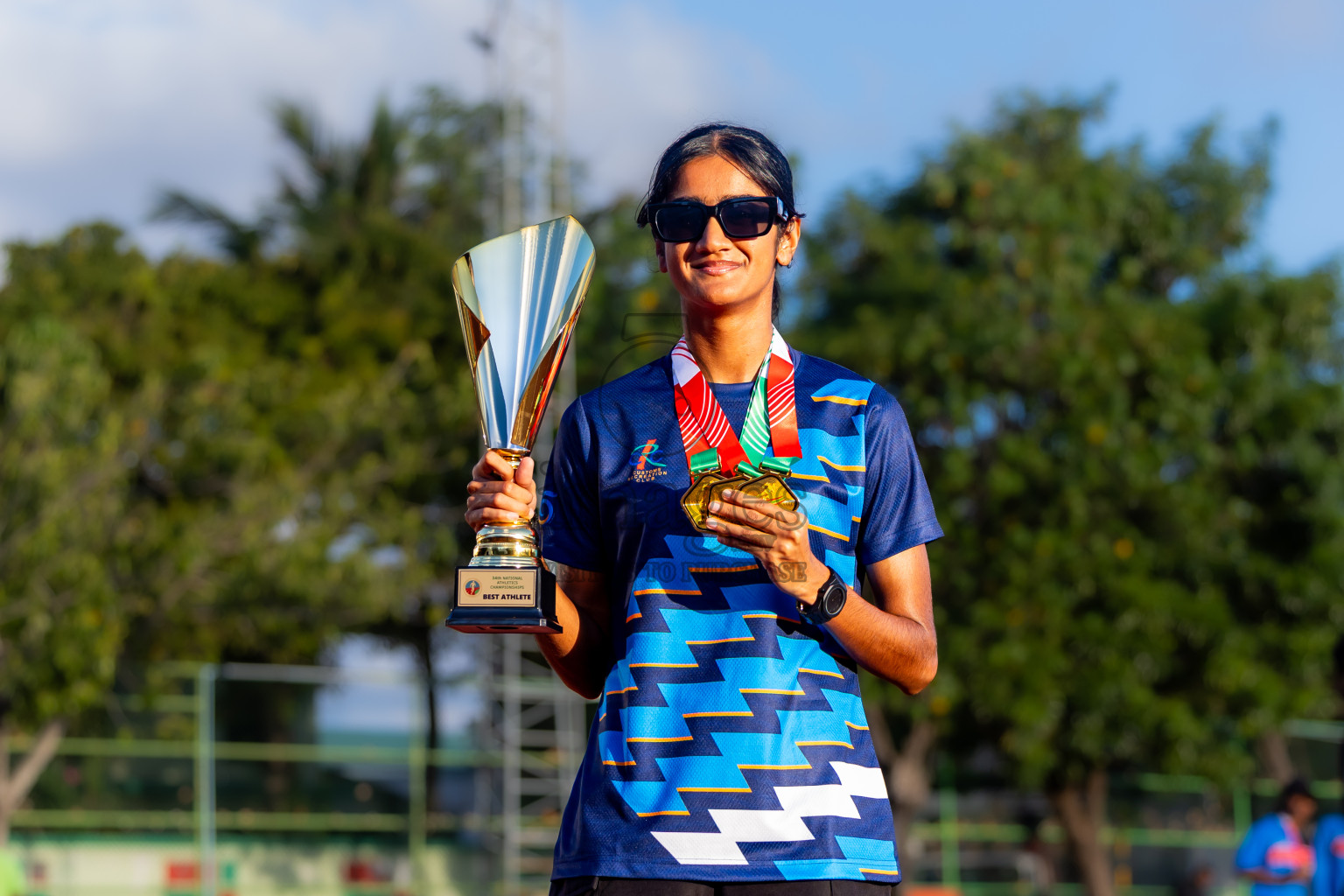Day 3 of National Athletics Championship 2025 was held at Ekuveni Running Ground in Male', Maldives on Saturday, 16th August 2025. Photos: Nausham Waheed / images.mv