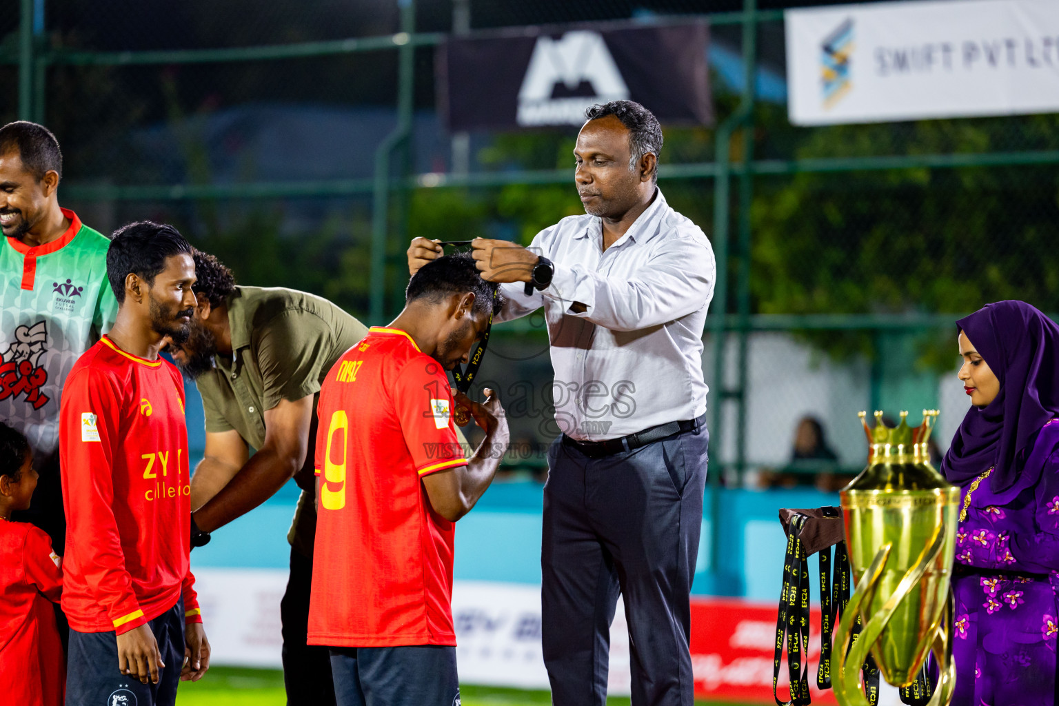 Dee Ess Kay vs Kovigoani in Final of Laamehi Dhiggaru Ekuveri Futsal Challenge 2024 was held on Wednesday, 31st July 2024, at Dhiggaru Futsal Ground, Dhiggaru, Maldives Photos: Nausham Waheed / images.mv