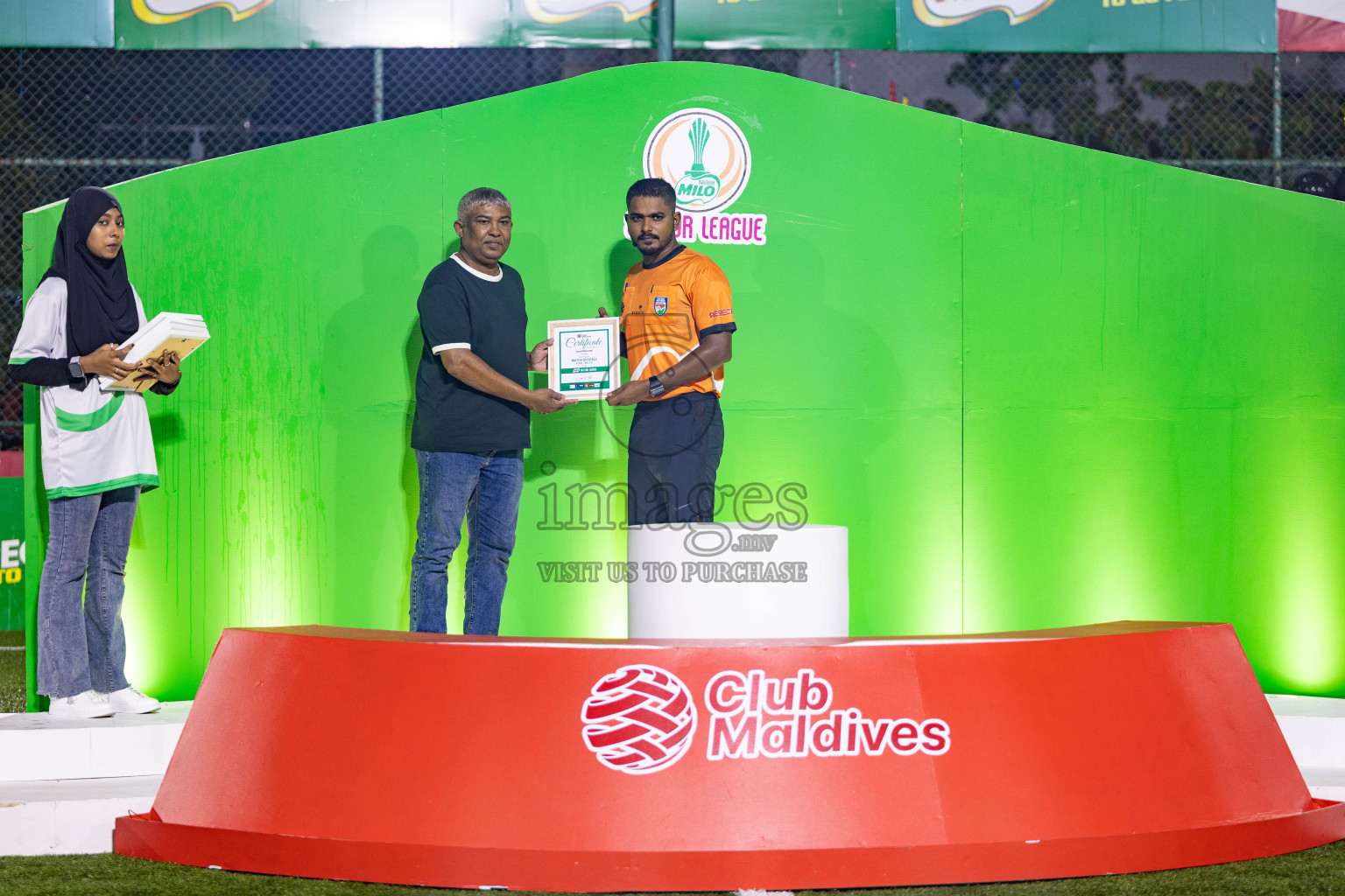 Arena vs Hawks in the Final of Milo Sector League 2025 was held in Rehendhi Futsal Ground, Hulhumale', Maldives on Tuesday, 18th November 2025. Photos: Areef Adam / images.mv