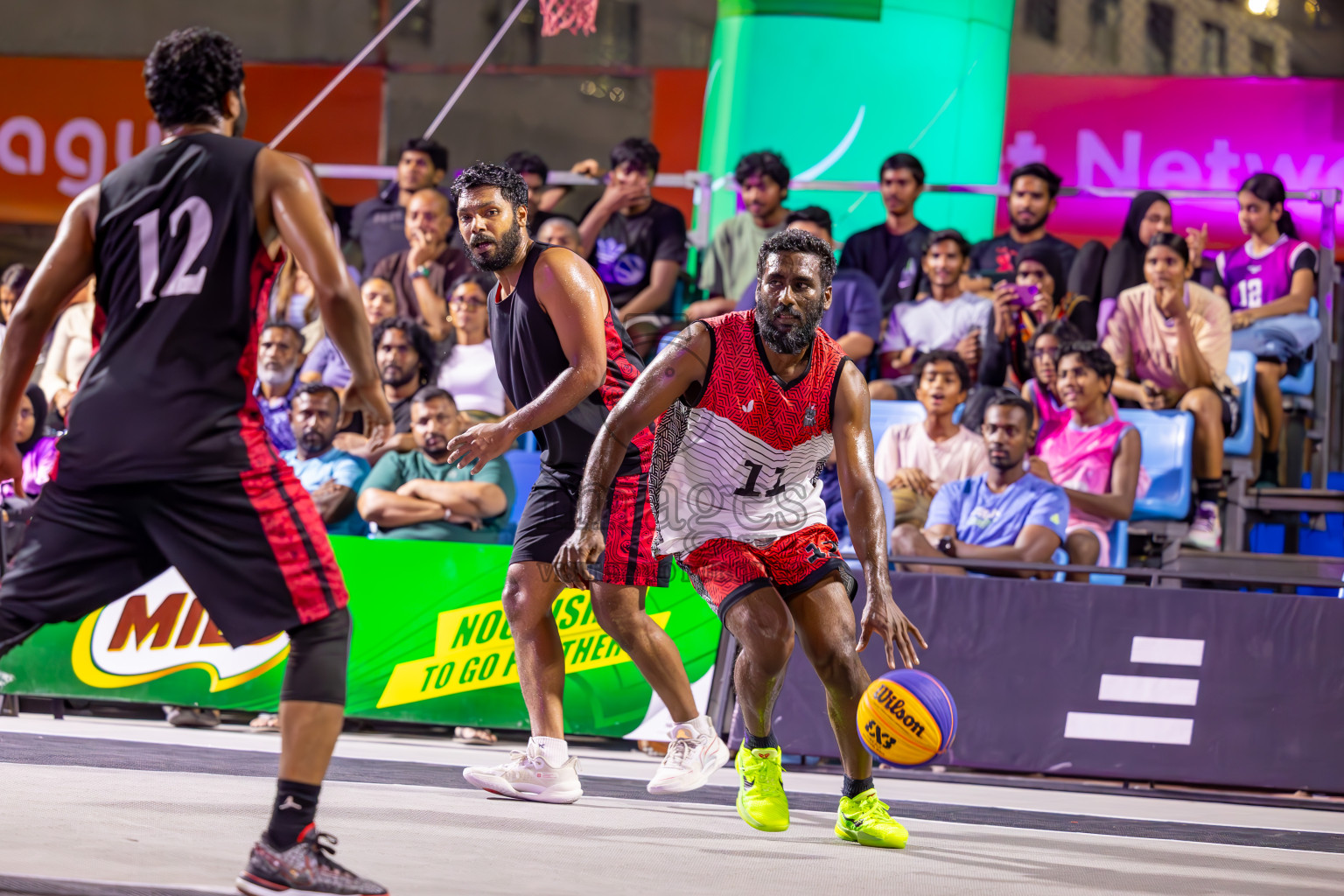 Final Day of MILO Ramadan 3x3 Challenge 2024 was held in Ekuveni Outdoor Basketball Court at Male', Maldives on Tuesday, 19th March 2024.
Photos: Ismail Thoriq / images.mv