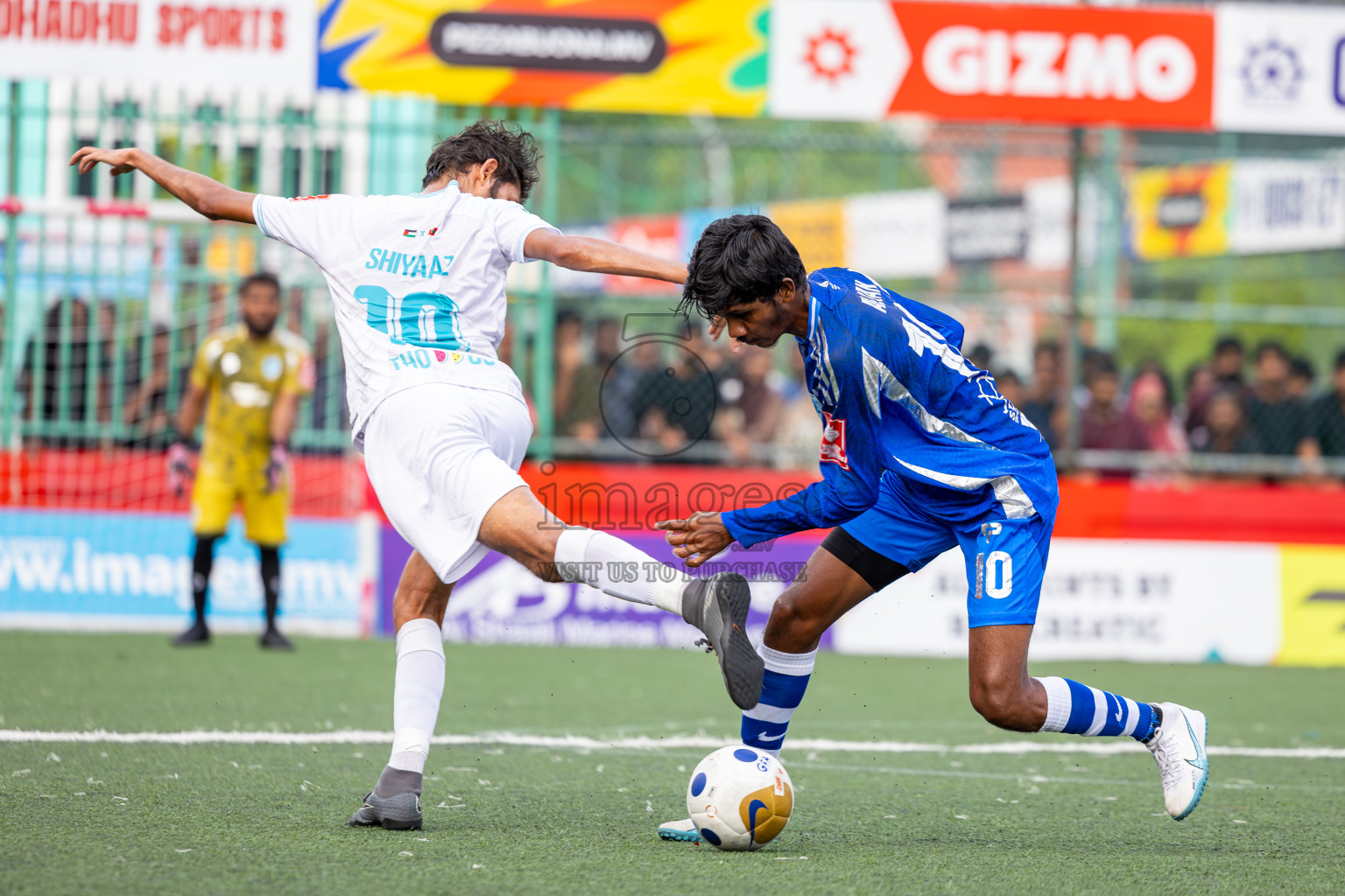AA. Mathiveri VS AA. Thoddoo in Atoll Round Final on Day 20 of Golden Futsal Challenge 2025 was held on Friday, 24th January 2025, in Hulhumale', Maldives. Photos: Ismail Thoriq / images.mv