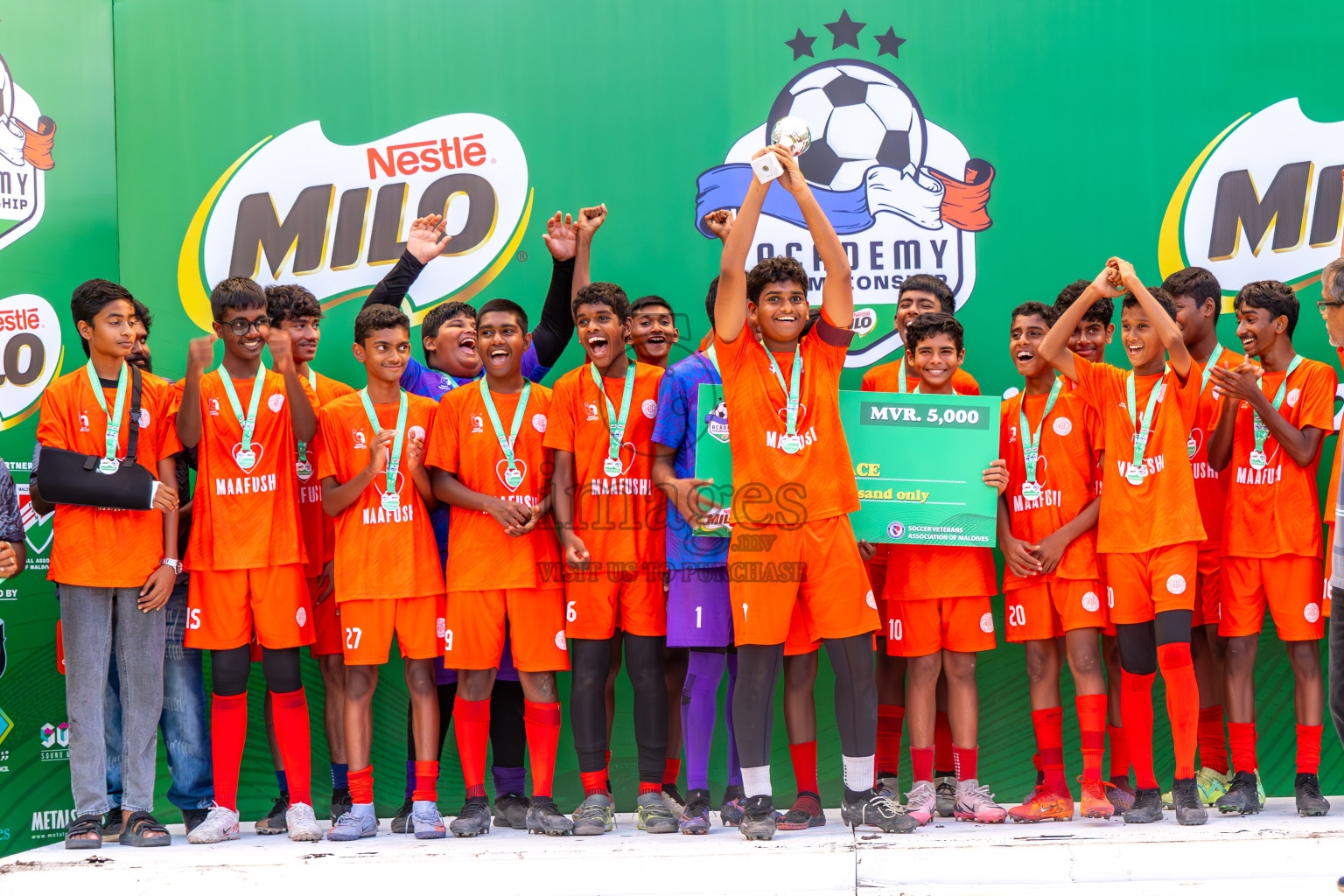 Day 4 of MILO Academy Championship 2024 (U-14) was held in Henveyru Stadium, Male', Maldives on Sunday, 3rd November 2024. Photos: Ismail Thoriq / Images.mv