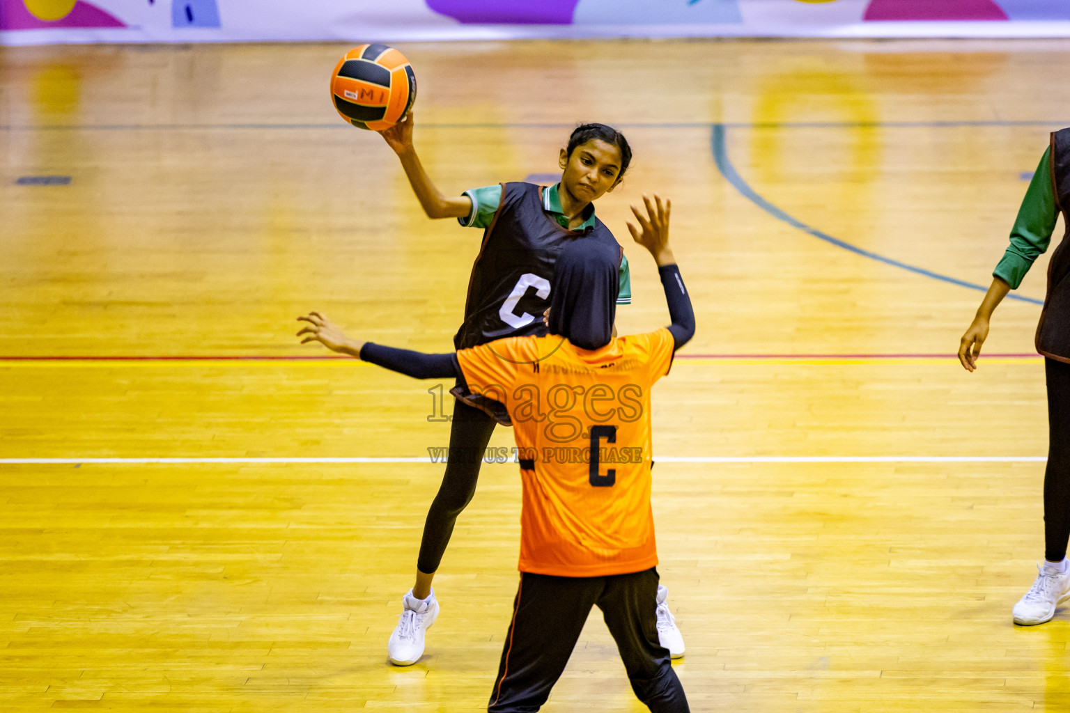 Day 7 of 25th Inter-School Netball Tournament was held in Social Center at Male', Maldives on Saturday, 17th August 2024. Photos: Nausham Waheed / images.mv