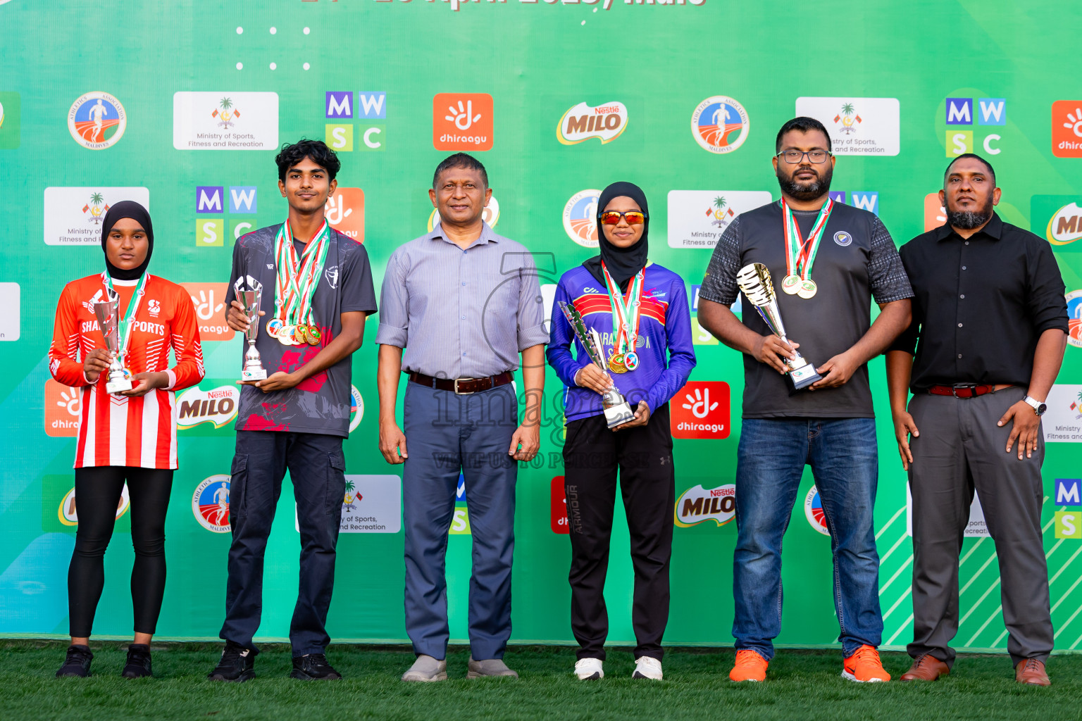 Day 3 of 12th Milo Association Championships was held in Ekuveni Track at Male', Maldives on Saturday, 26th April 2025. Photos: Nausham Waheed / images.mv