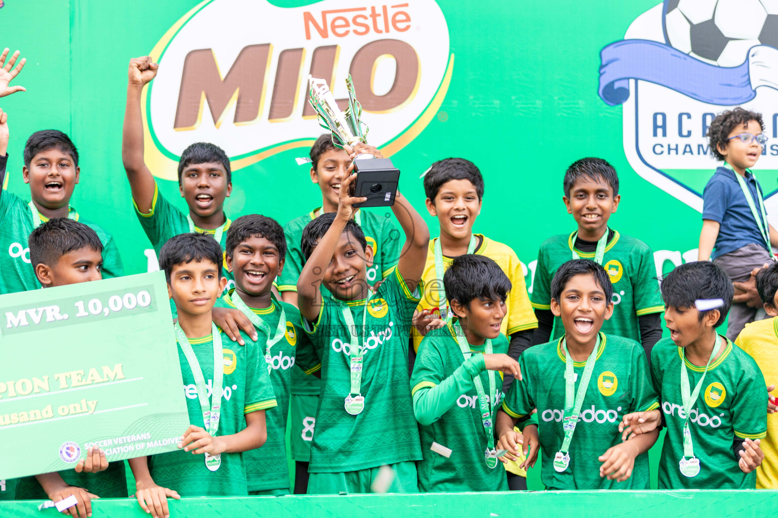 Final Day  of MILO Academy Championship 2024 - U12 was held at Henveiru Grounds in Male', Maldives on Thursday, 7th July 2024. Photos: Shuu Abdul Sattar / images.mv