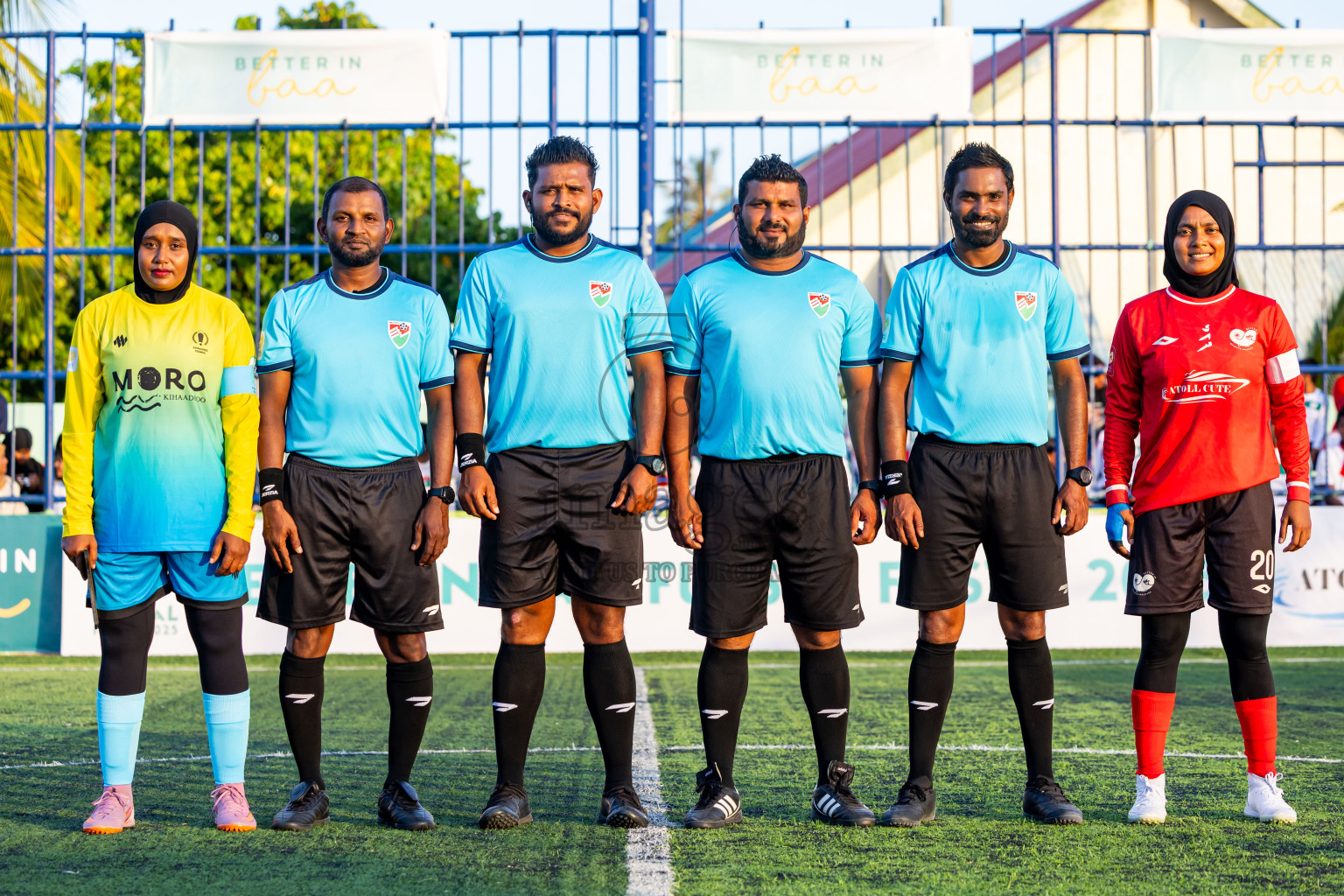 Kihaadhoo vs Goidhoo in Day 1 of Better in Baa Futsal Fiesta 2025 Woman's division held in B. Eydhafushi, Maldives on Wednesday, 5th November 2025. Photos: Nausham Waheed / images.mv