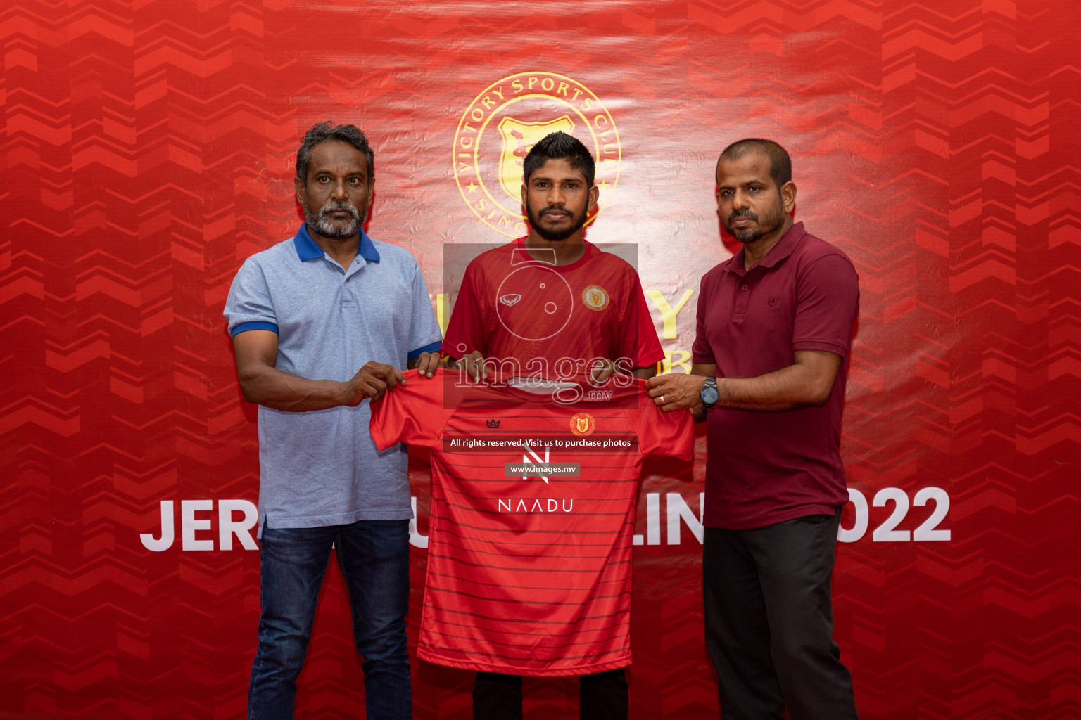 Victory Sports Club Jersey Unveiling 2022 on 14th July 2022, held in Jamaaludheen School Hall, Male', Maldives  Photos: Hassan Simah / Images.mv