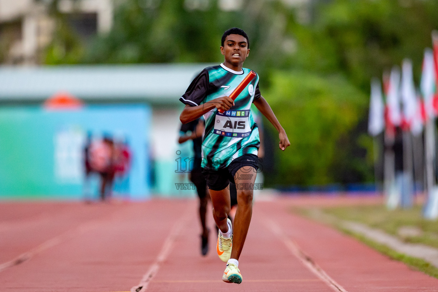 Day 4 of MWSC Interschool Athletics Championships 2024 held in Hulhumale Running Track, Hulhumale, Maldives on Tuesday, 12th November 2024. Photos by: Nausham Waheed / Images.mv