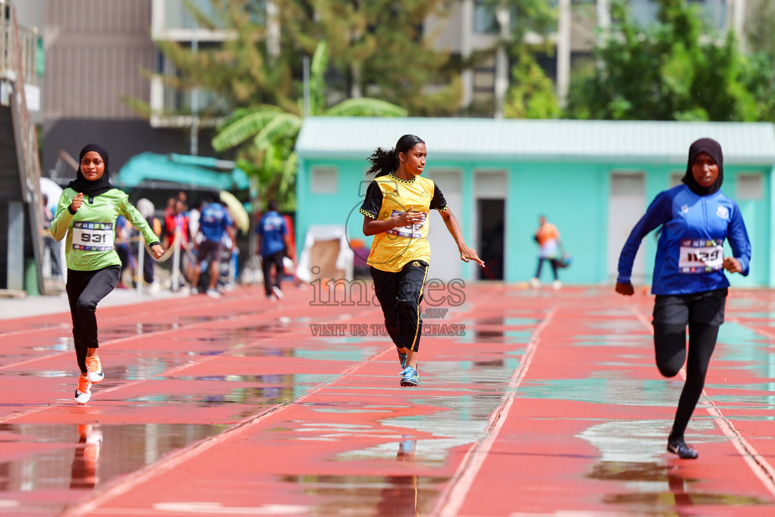 Day 1 of MWSC Interschool Athletics Championships 2024 held in Hulhumale Running Track, Hulhumale, Maldives on Saturday, 9th November 2024. 
Photos by: Ismail Thoriq, Hassan Simah / Images.mv