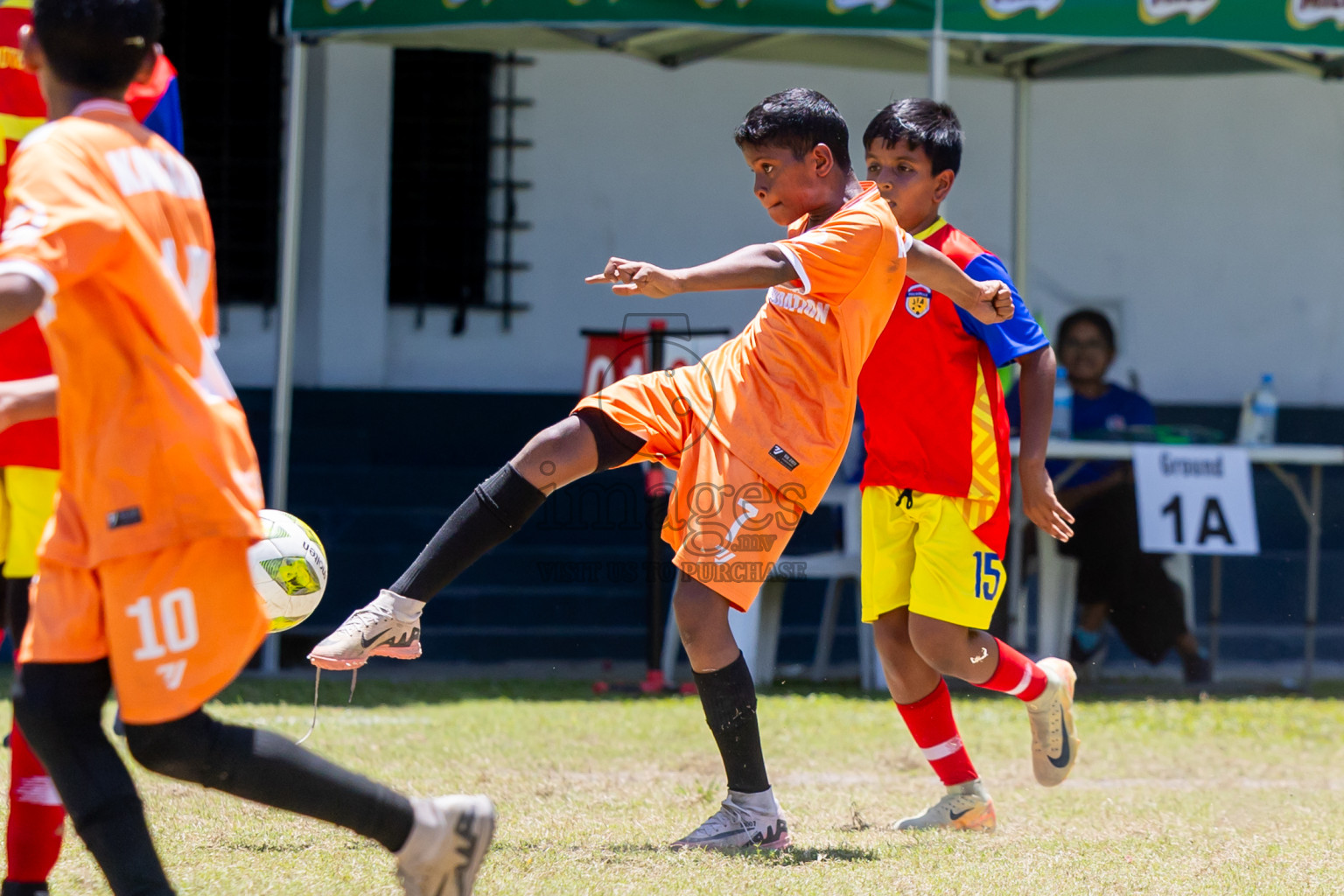Day 3 of MILO Academy Championship 2025 (U-12) was held at Henveiru Stadium in Male', Maldives on Saturday, 3rd May 2025. Photos: Nausham Waheed / images.mv
