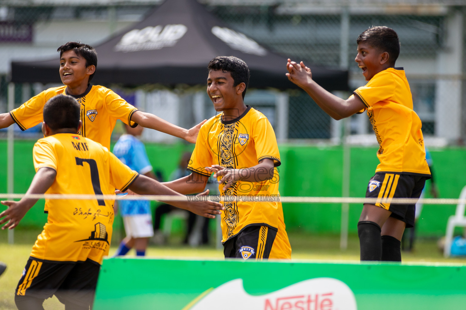 Day 3 of MILO Academy Championship 2024 - U12 was held at Henveiru Grounds in Male', Maldives on Saturday, 6th July 2024. Photos: Mohamed Mahfooz Moosa / images.mv